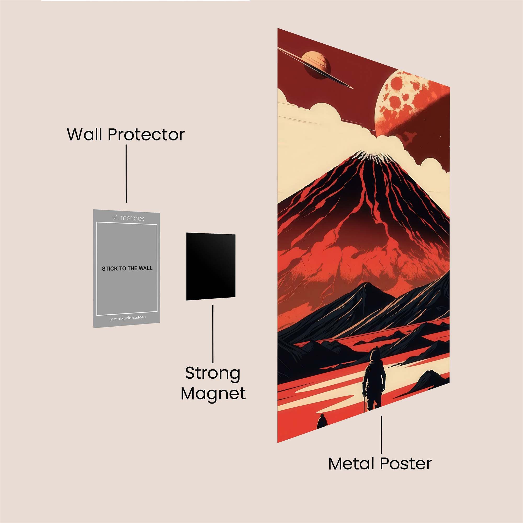 Volcano Odyssey Safe Wall Magnetic / M
