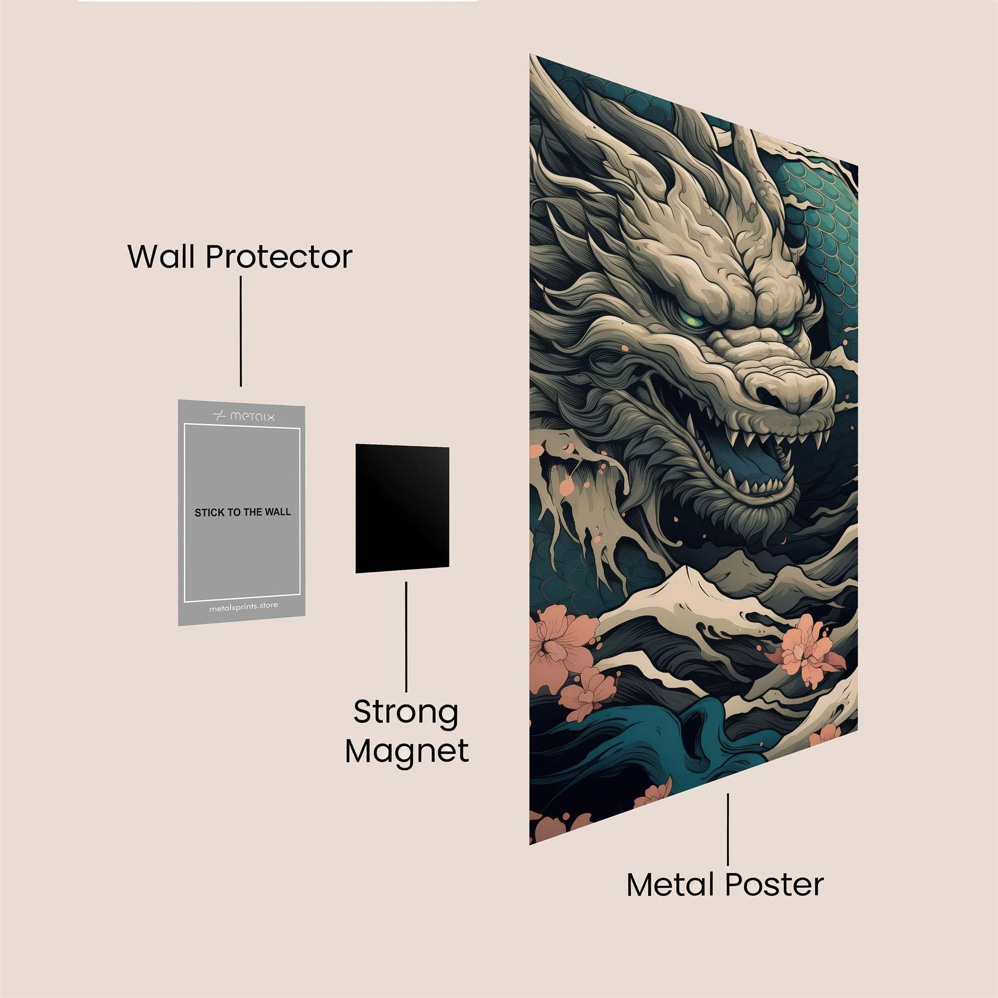 Dragon Serenity Safe Wall Magnetic / M
