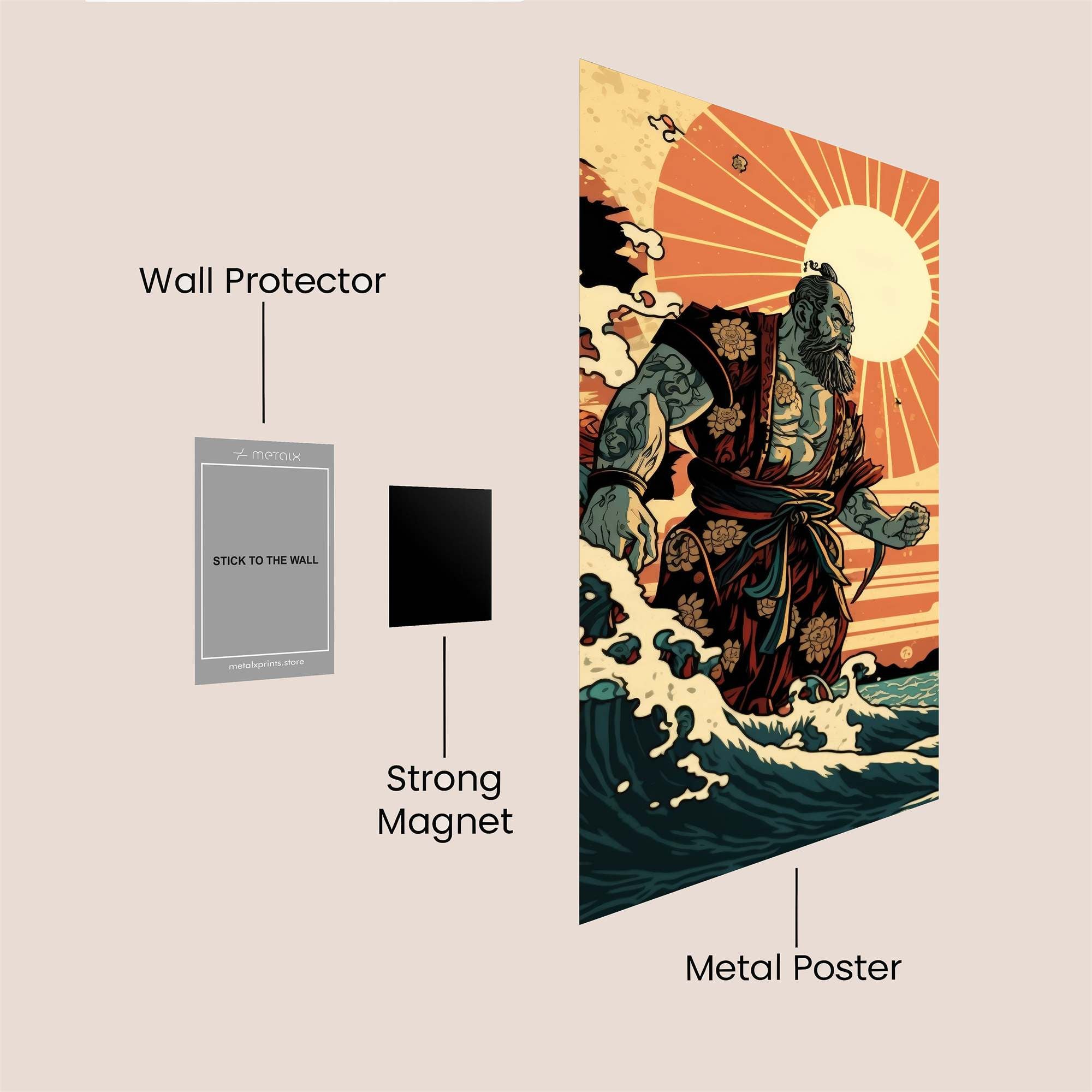 Samurai Surge Safe Wall Magnetic / M