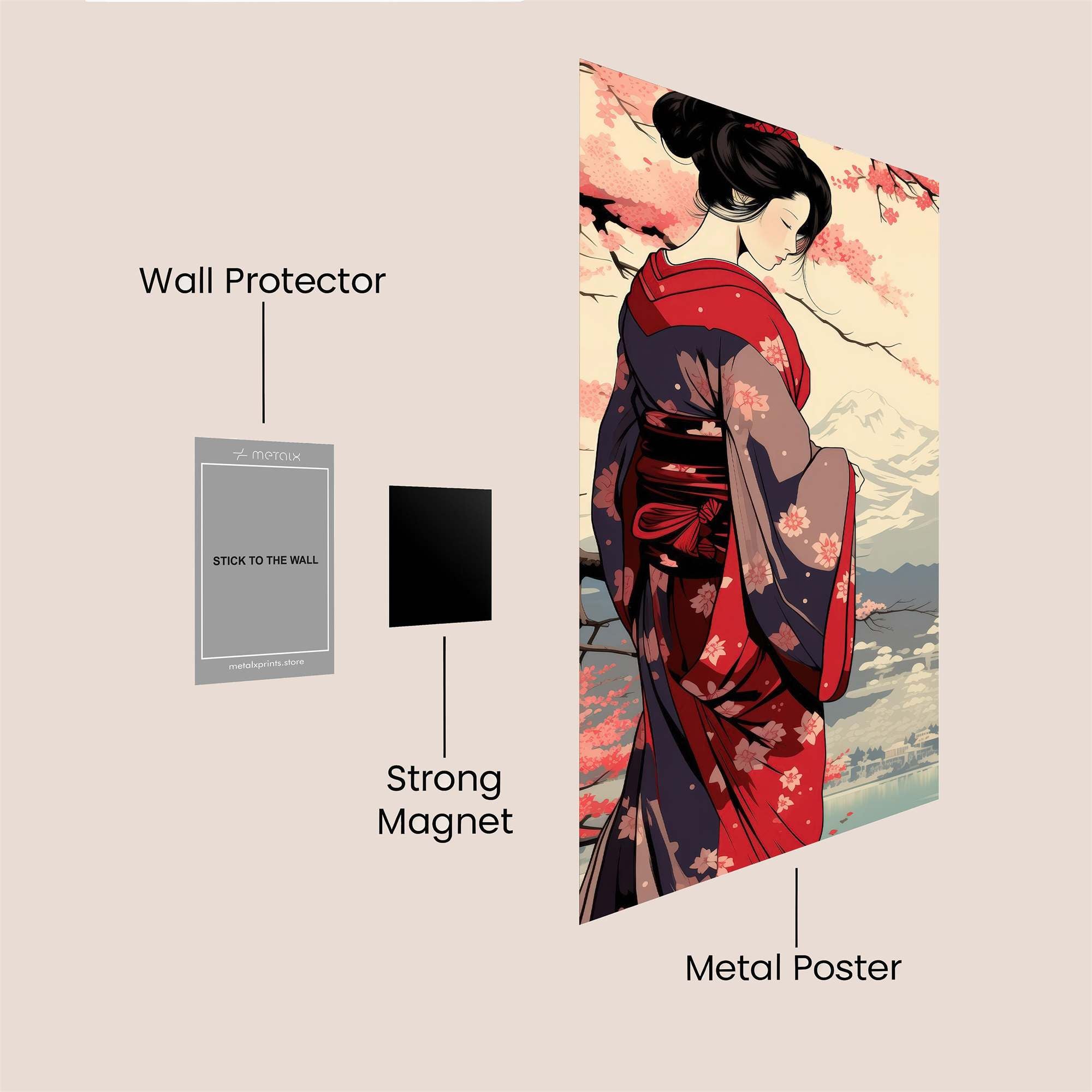 Geisha Serenity Safe Wall Magnetic / M