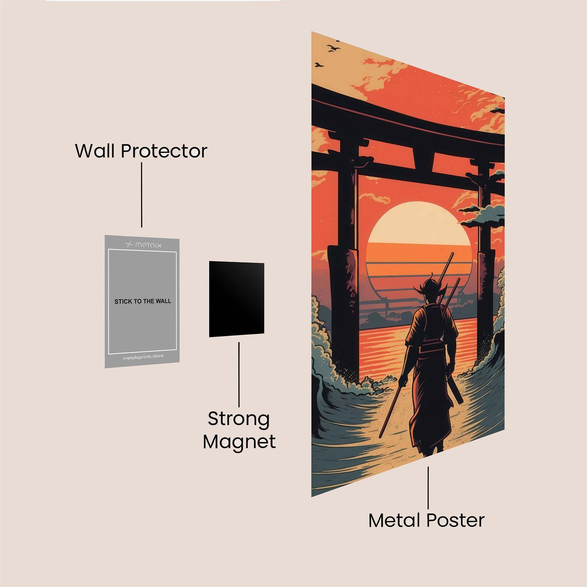 Samurai Serenity Safe Wall Magnetic / M