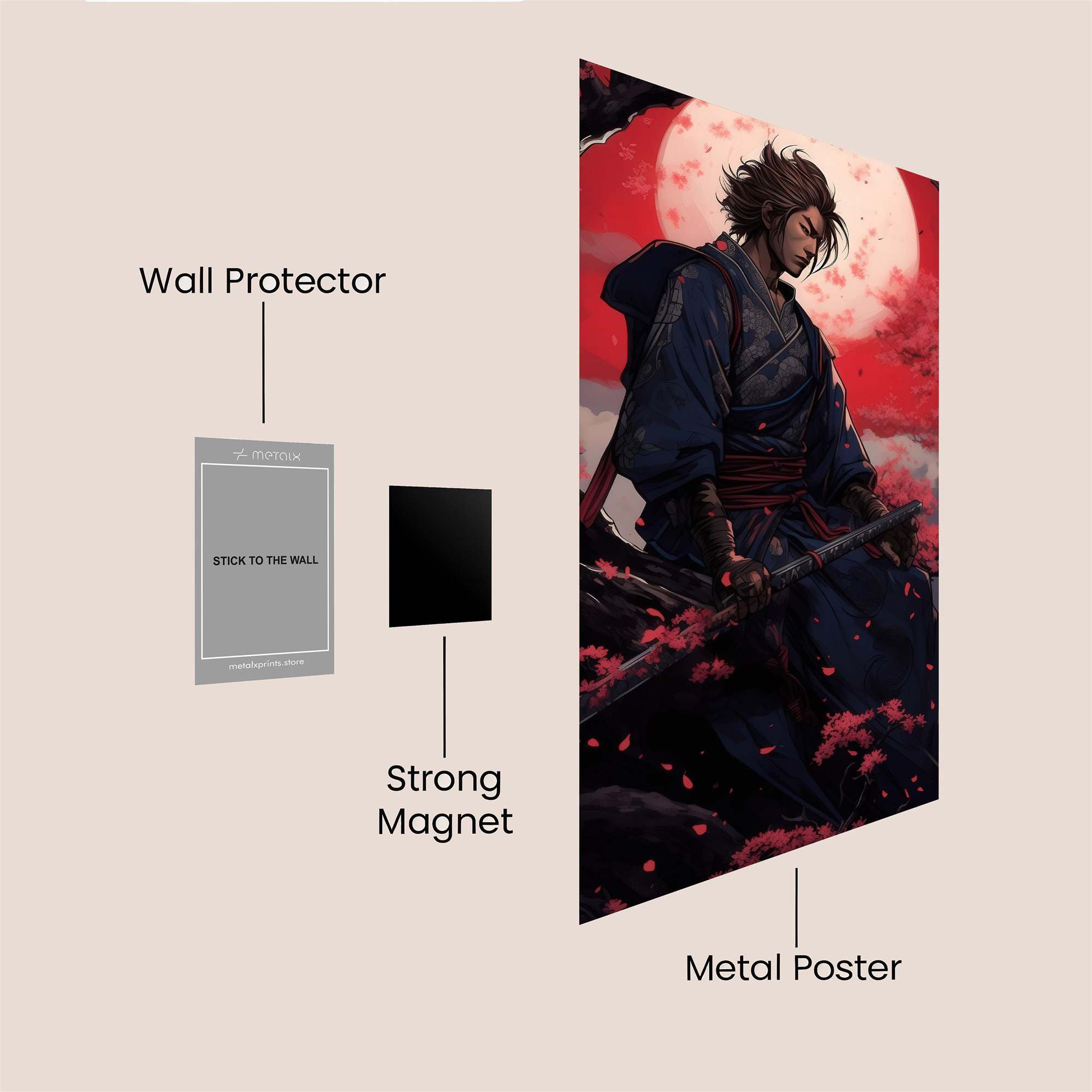 Samurai Serenity Safe Wall Magnetic / M