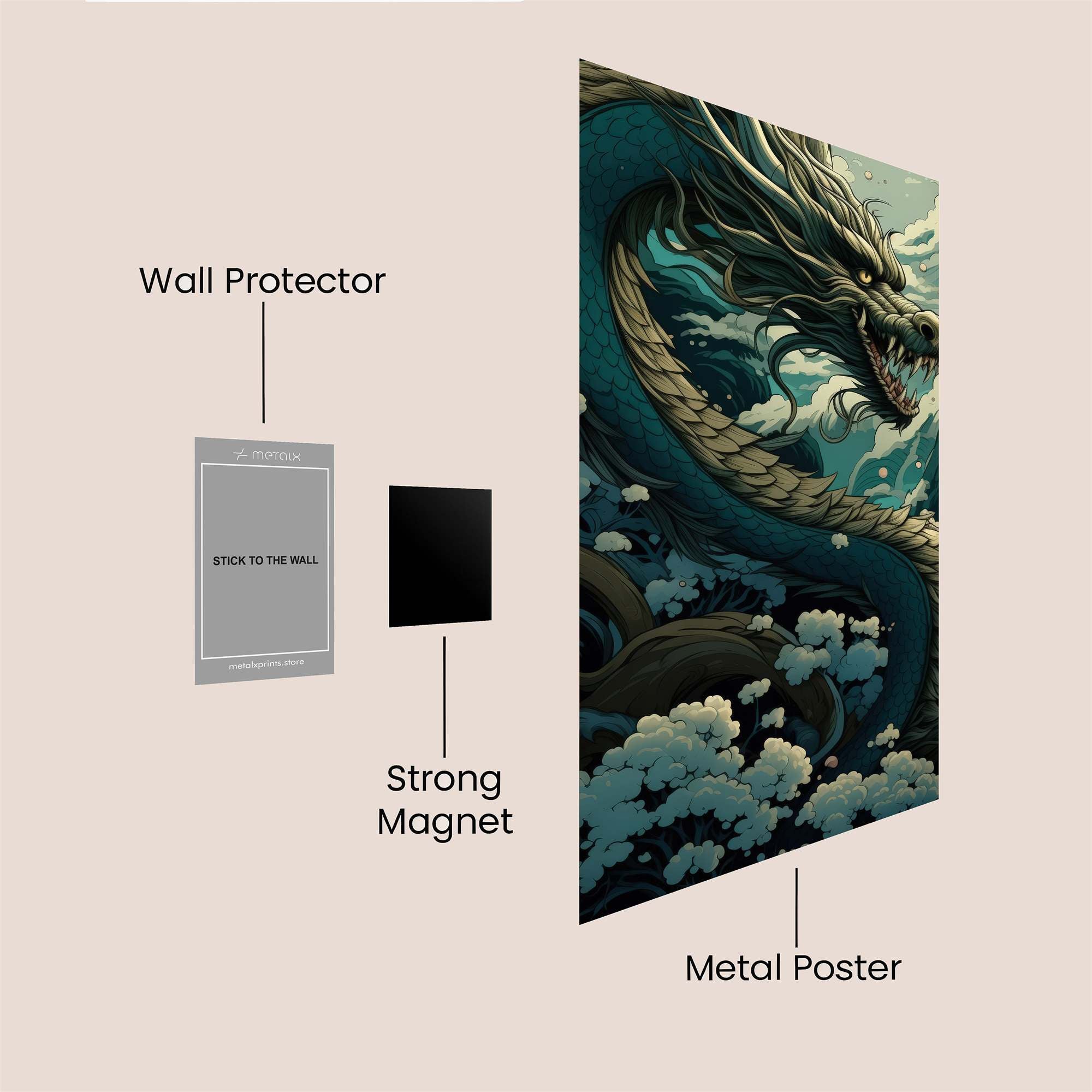 Dragon Majesty Safe Wall Magnetic / M
