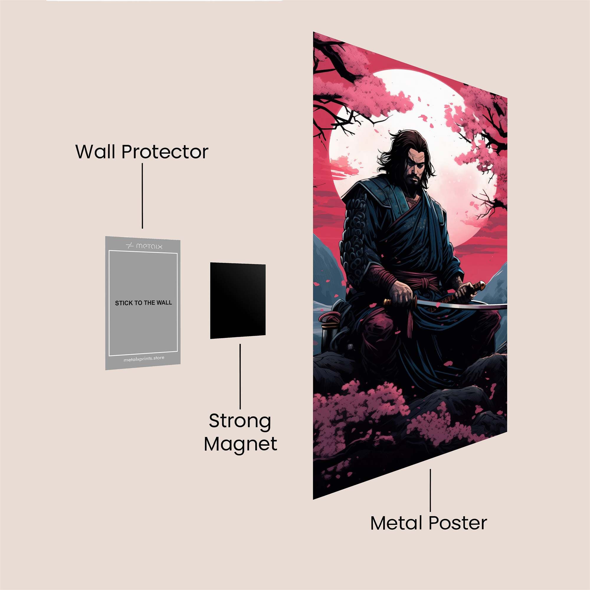 Samurai Serenity Safe Wall Magnetic / M