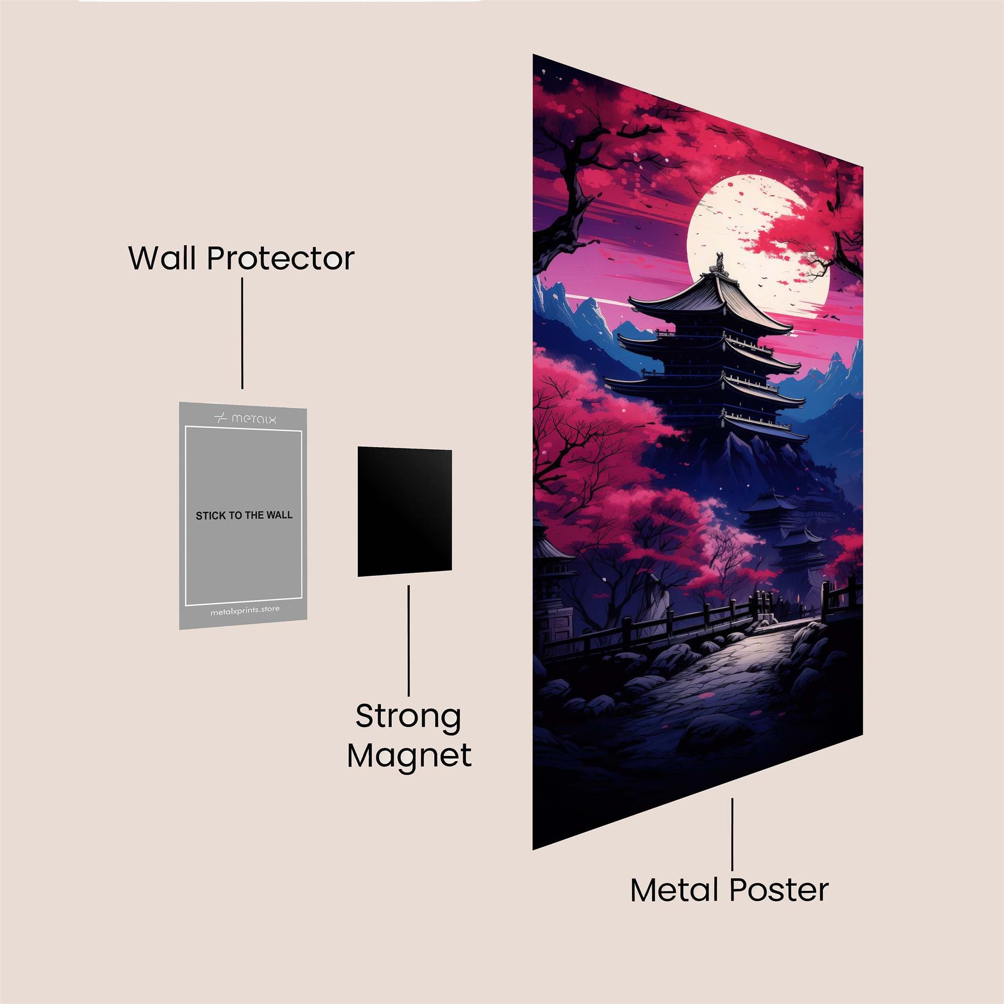 Pagoda Dream Safe Wall Magnetic / M