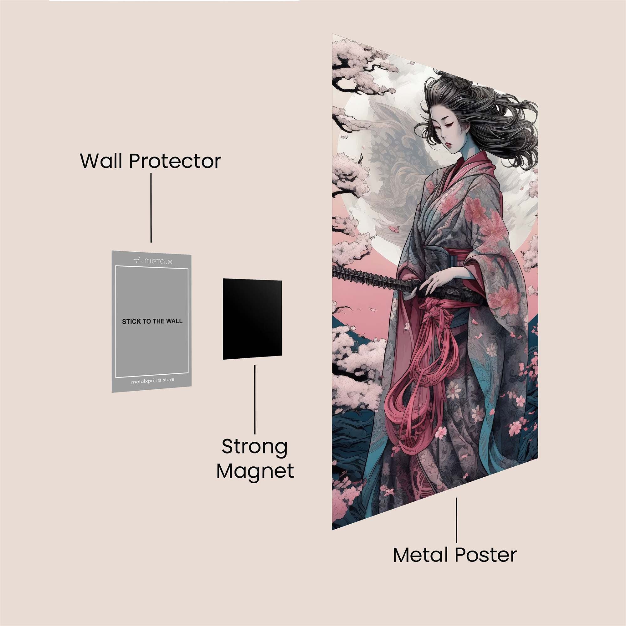 Samurai Serenity Safe Wall Magnetic / M