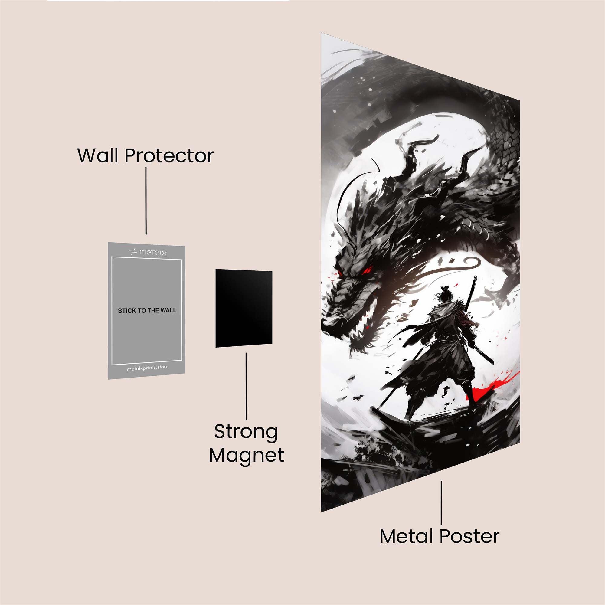 Samurai Clash Safe Wall Magnetic / M