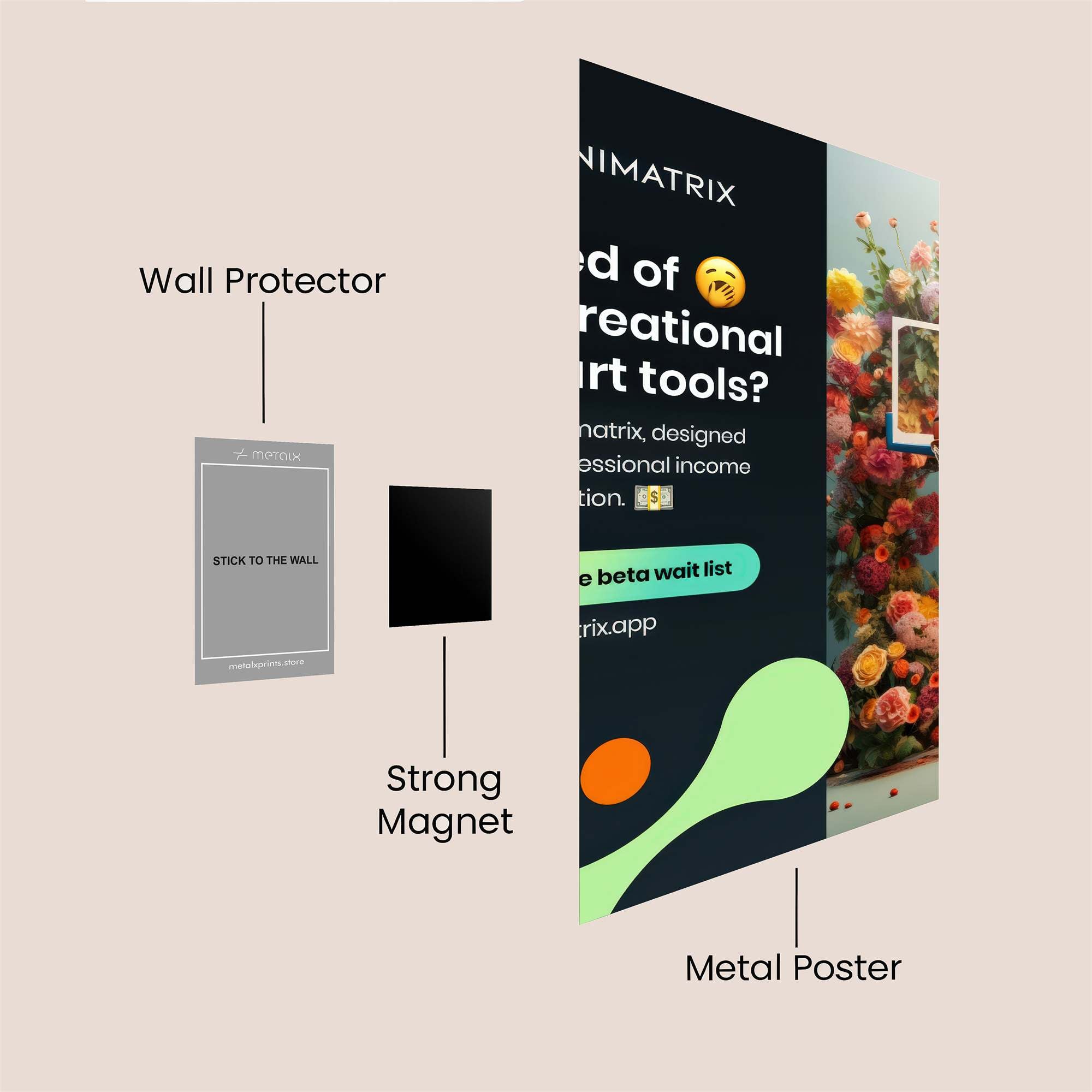 Diamond Serenity Safe Wall Magnetic / M