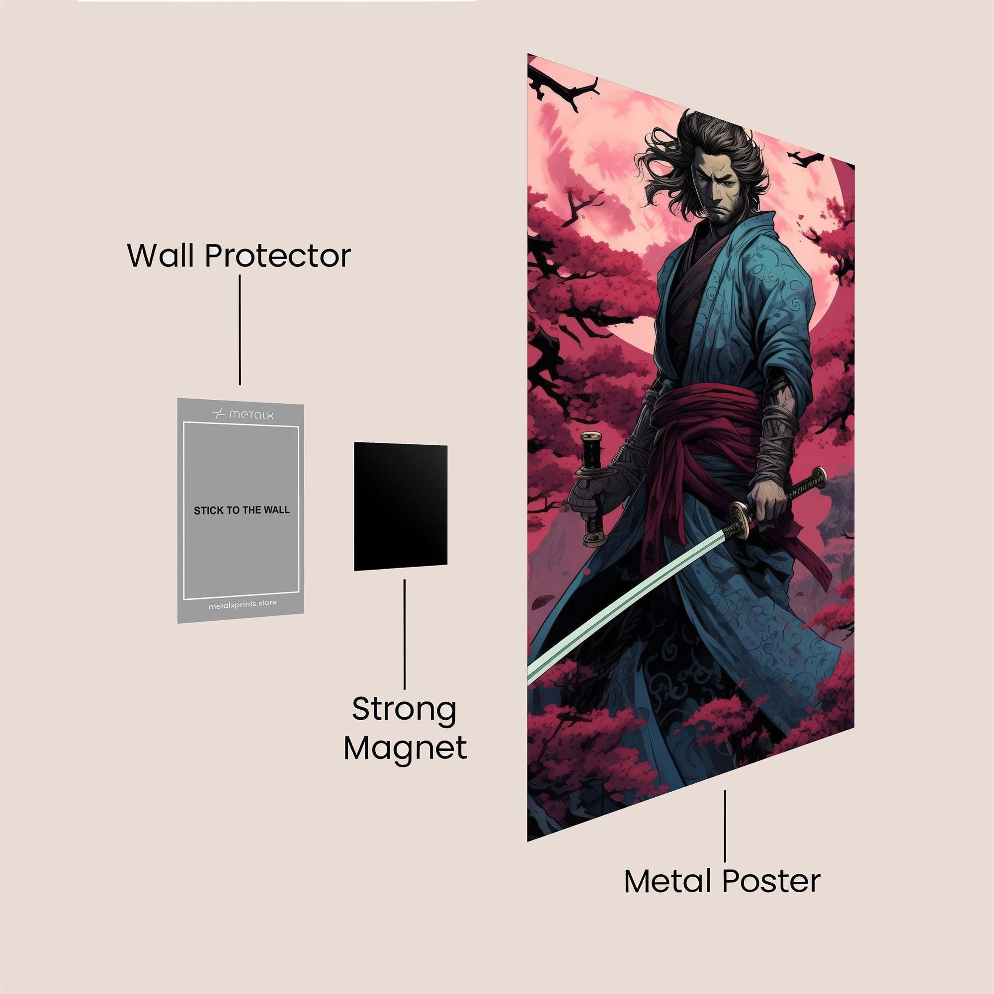 Samurai Serenity Safe Wall Magnetic / M