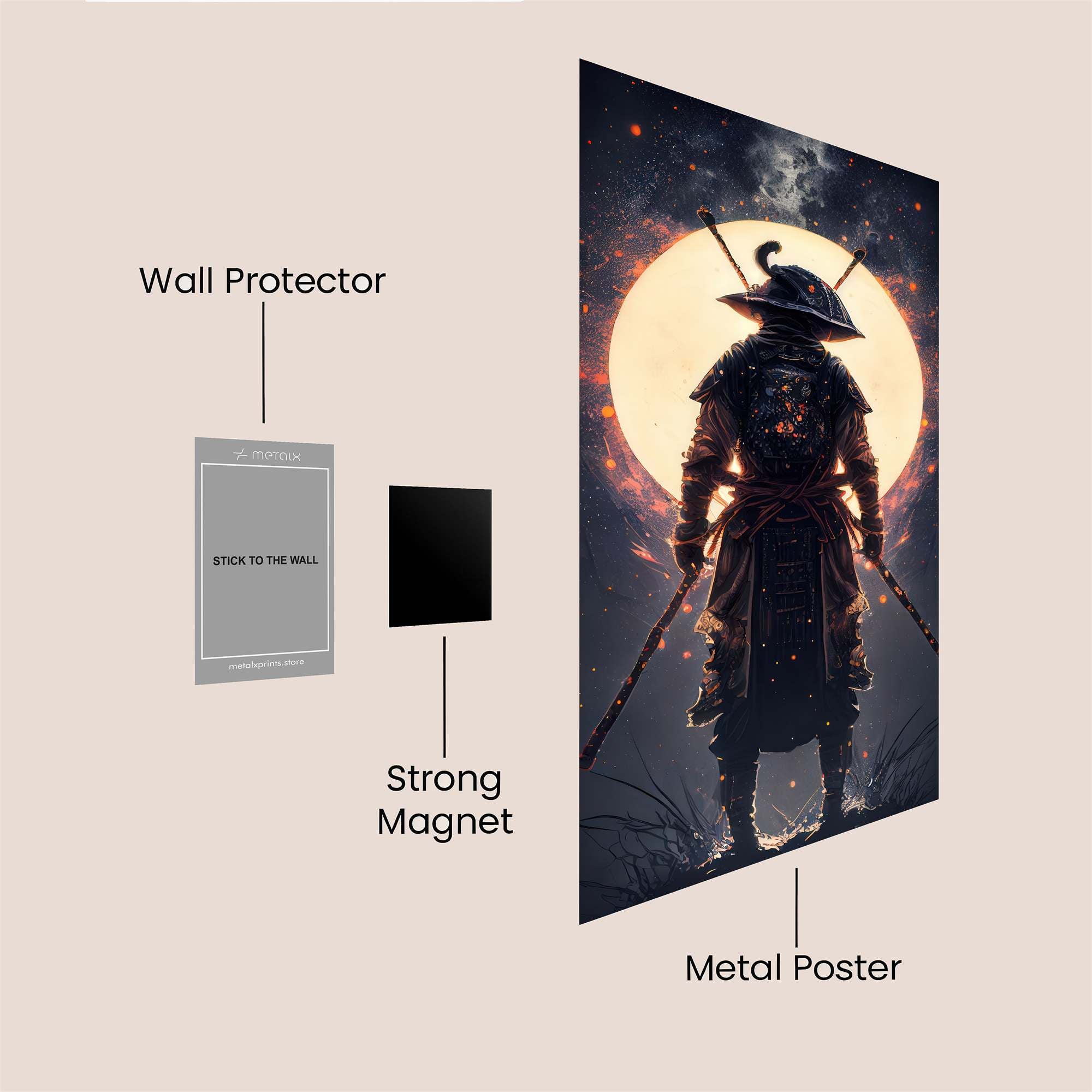 Samurai Serenity Safe Wall Magnetic / M