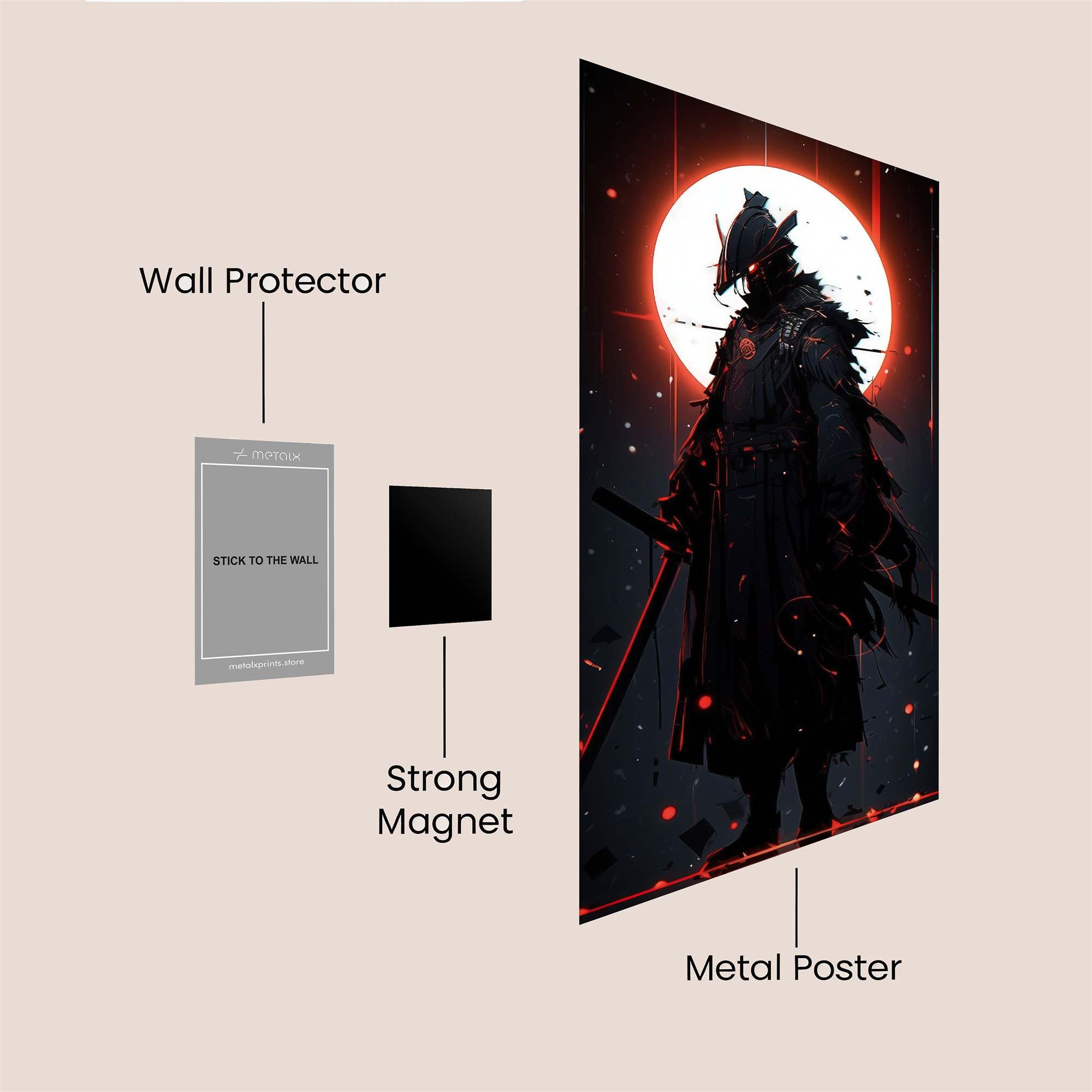 Samurai Eclipse Safe Wall Magnetic / M