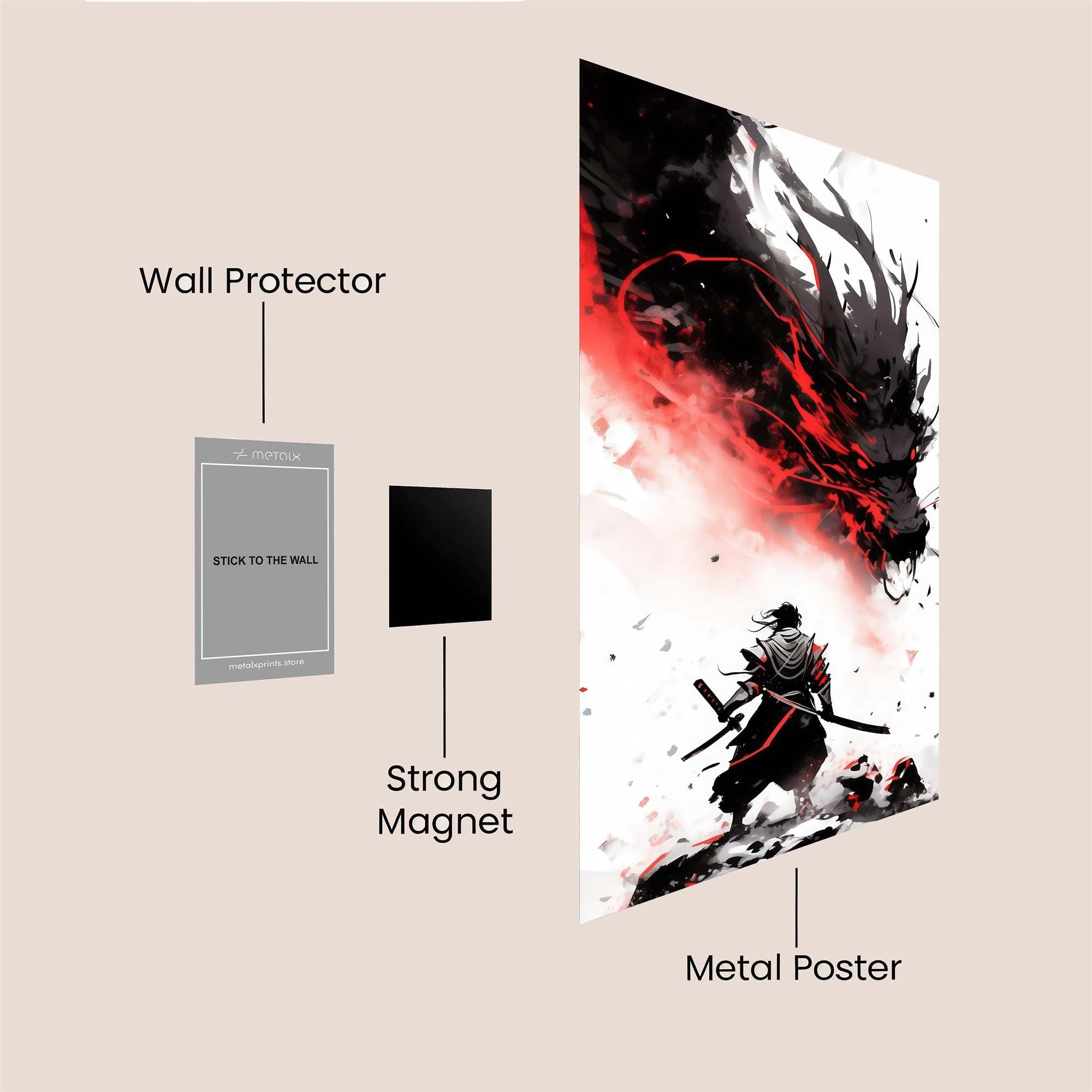 Dragon Wrath Safe Wall Magnetic / M