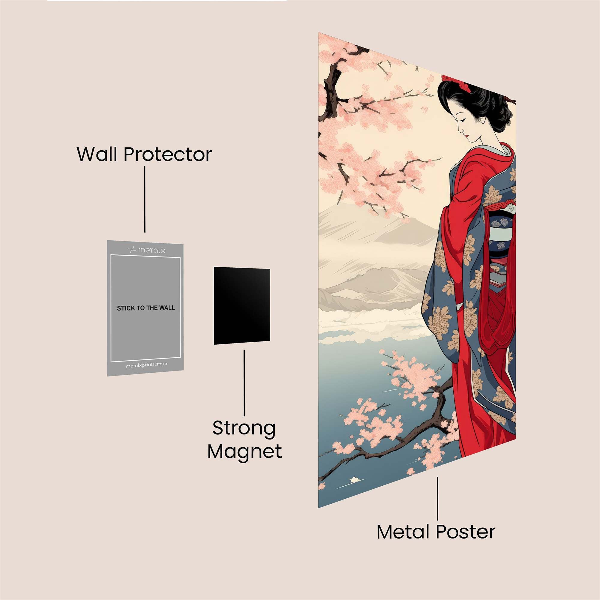 Geisha Serenity Safe Wall Magnetic / M