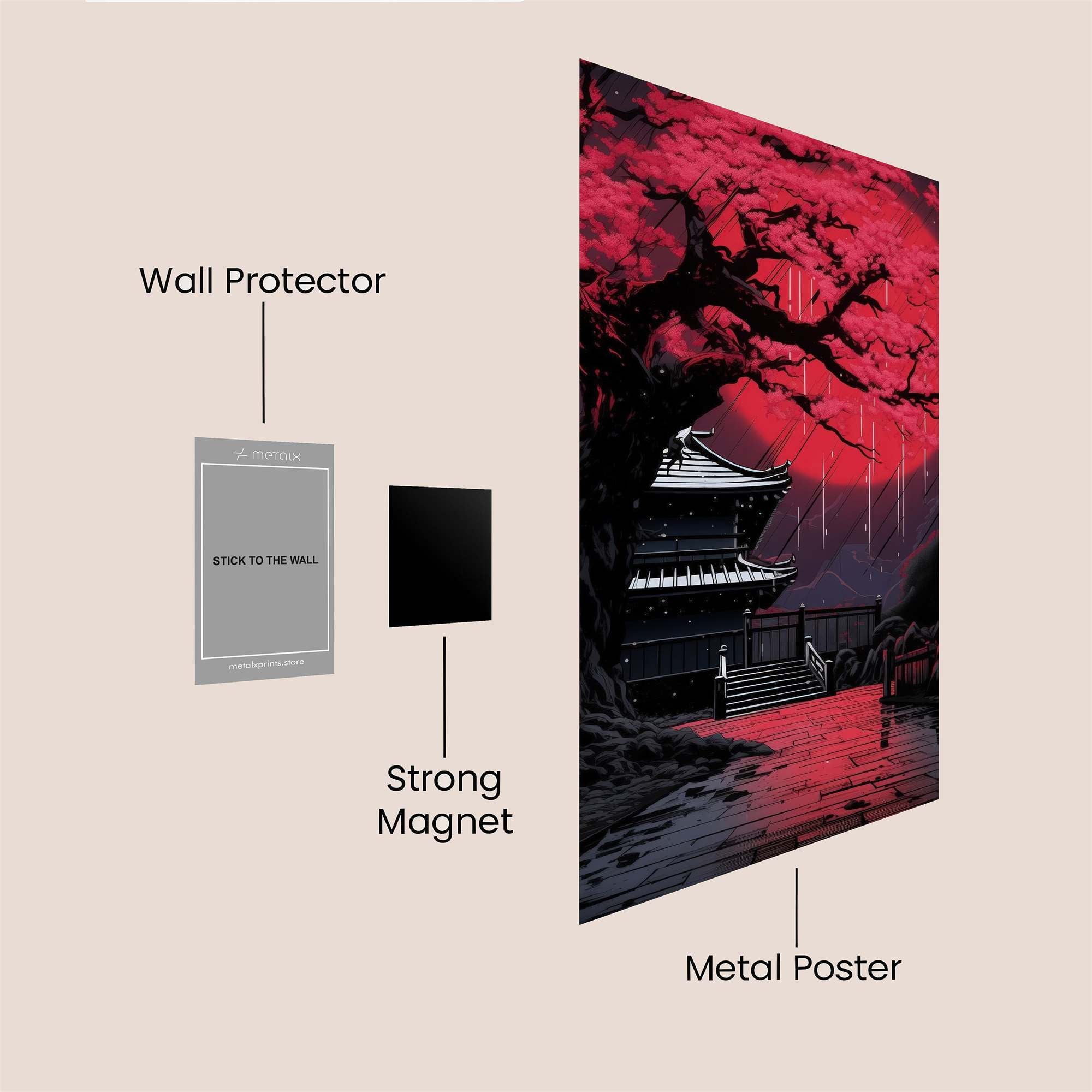Pagoda Twilight Safe Wall Magnetic / M