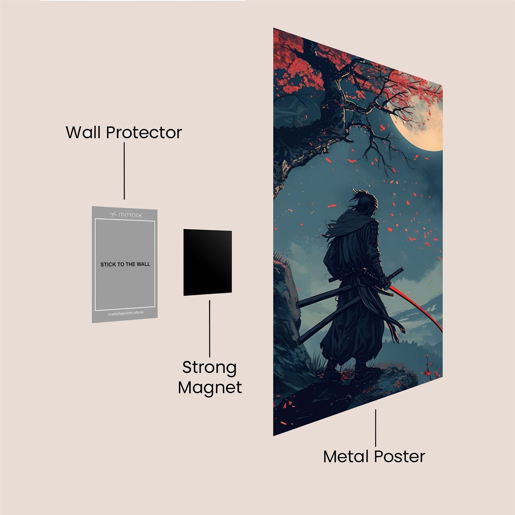 Samurai Serenity Safe Wall Magnetic / M