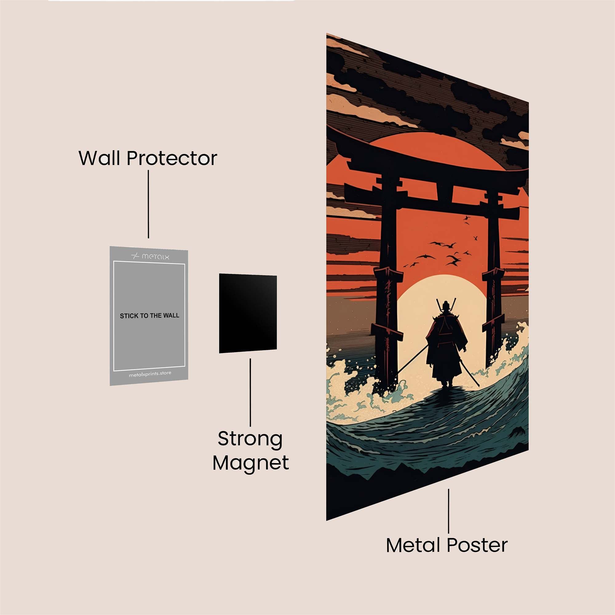 Samurai Serenity Safe Wall Magnetic / M