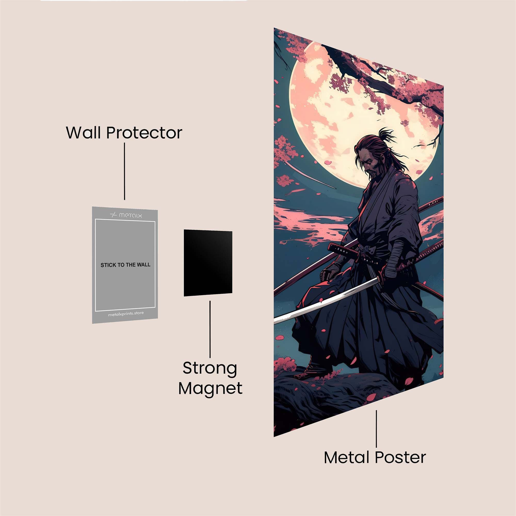 Samurai Serenity Safe Wall Magnetic / M