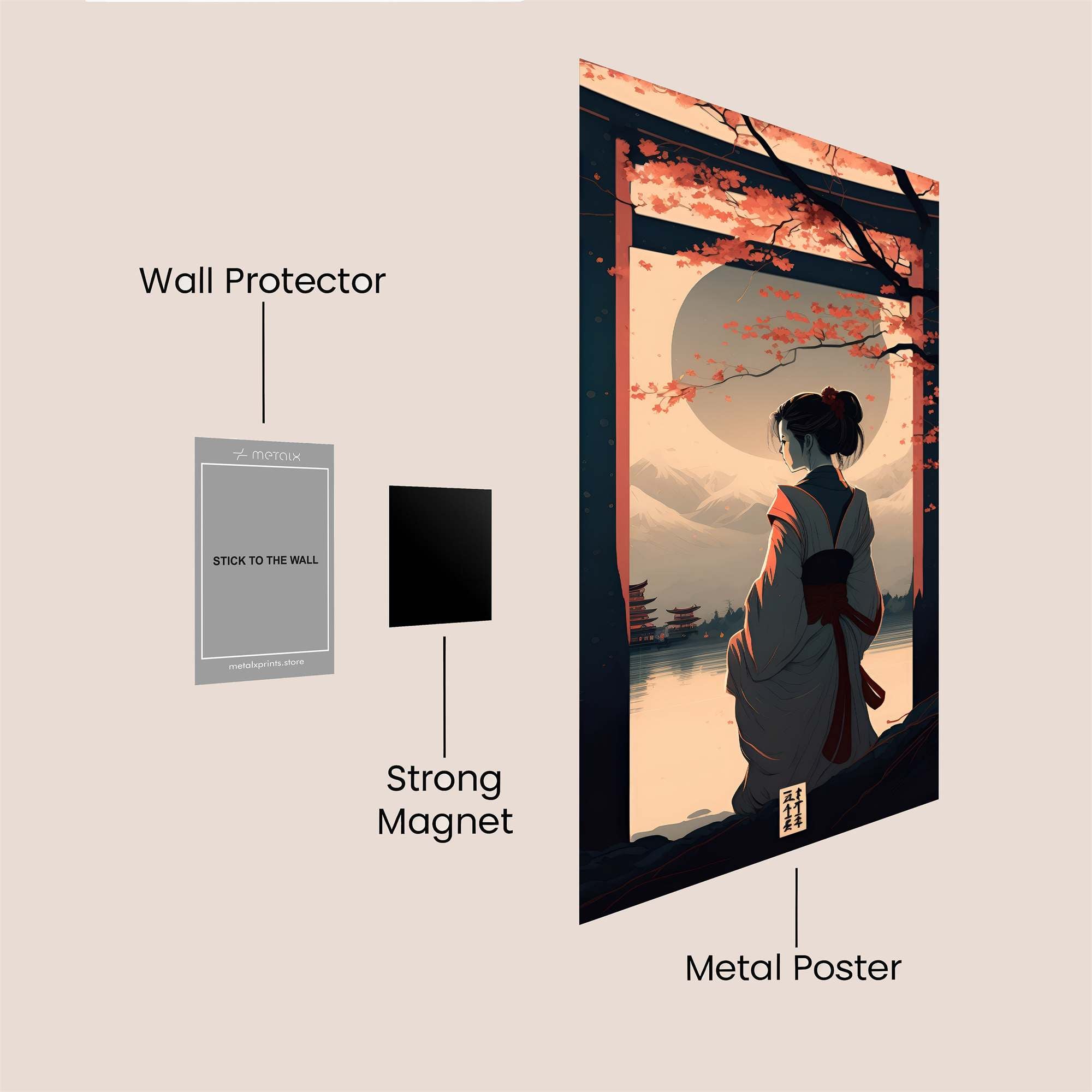 Moonlit Serenity Safe Wall Magnetic / M