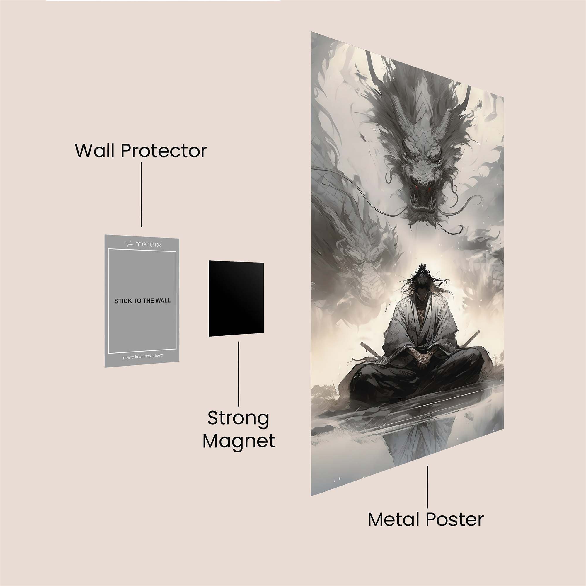 Samurai Serenity Safe Wall Magnetic / M