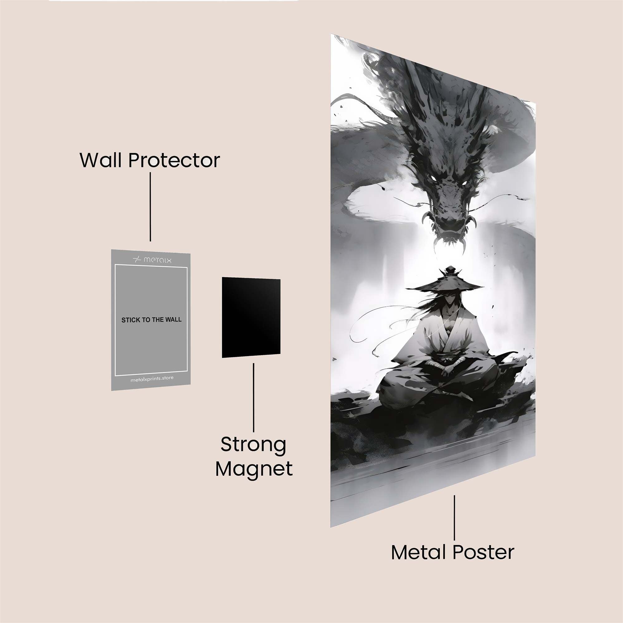 Samurai Serenity Safe Wall Magnetic / M