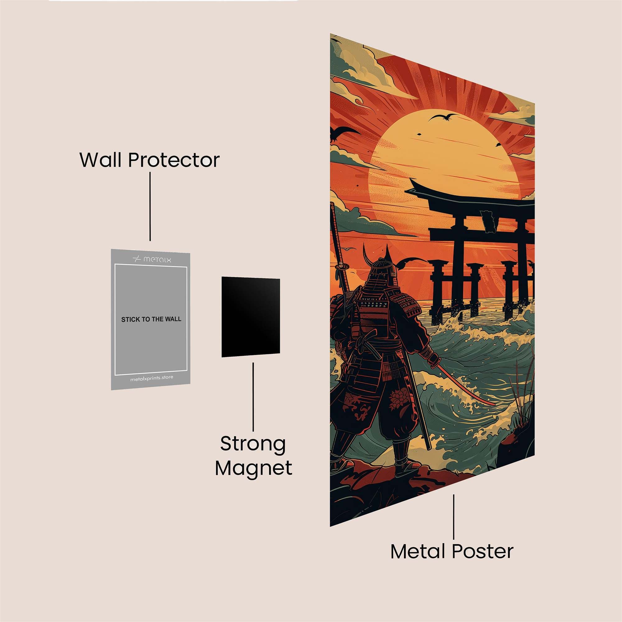 Samurai Serenity Safe Wall Magnetic / M
