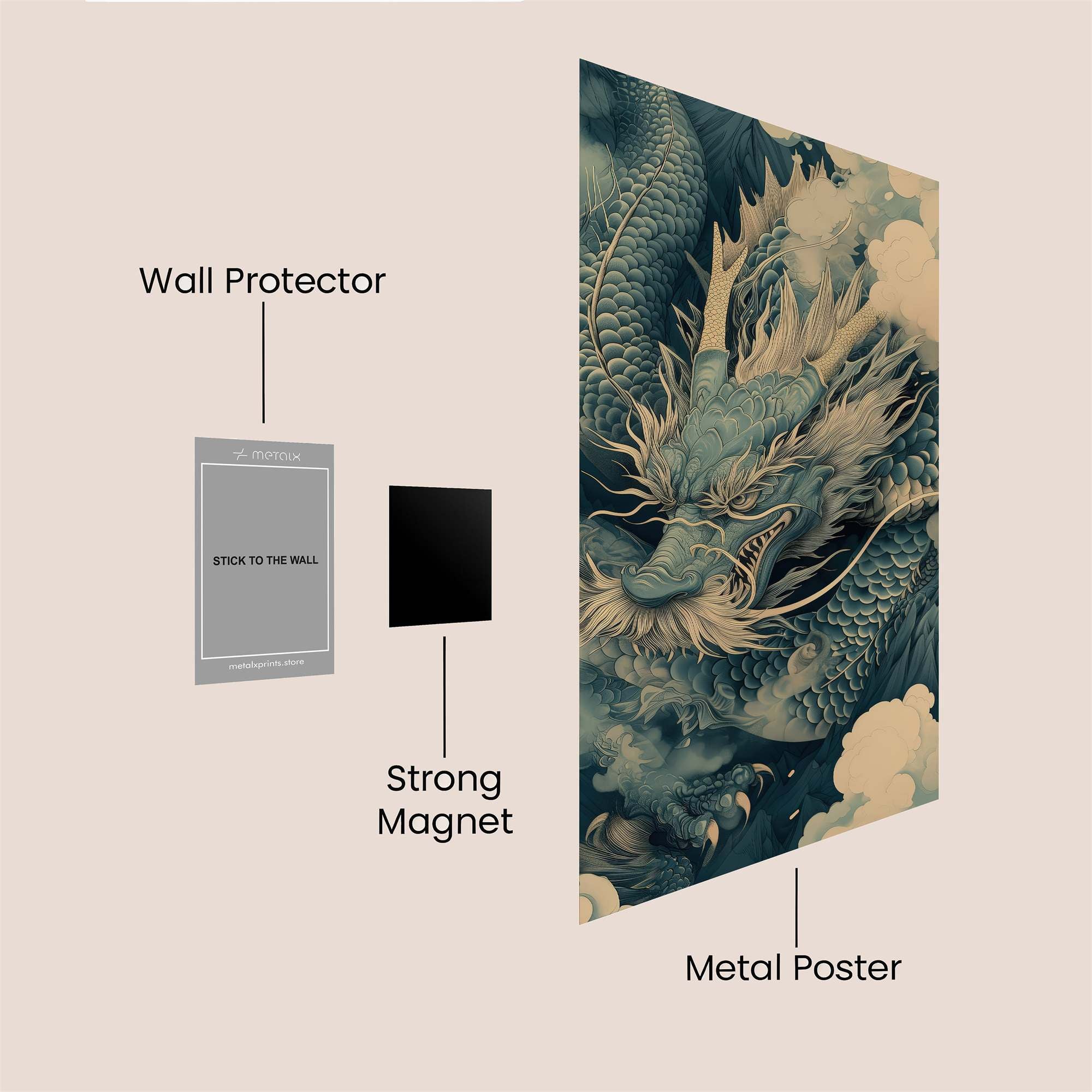 Dragon Serenity Safe Wall Magnetic / M