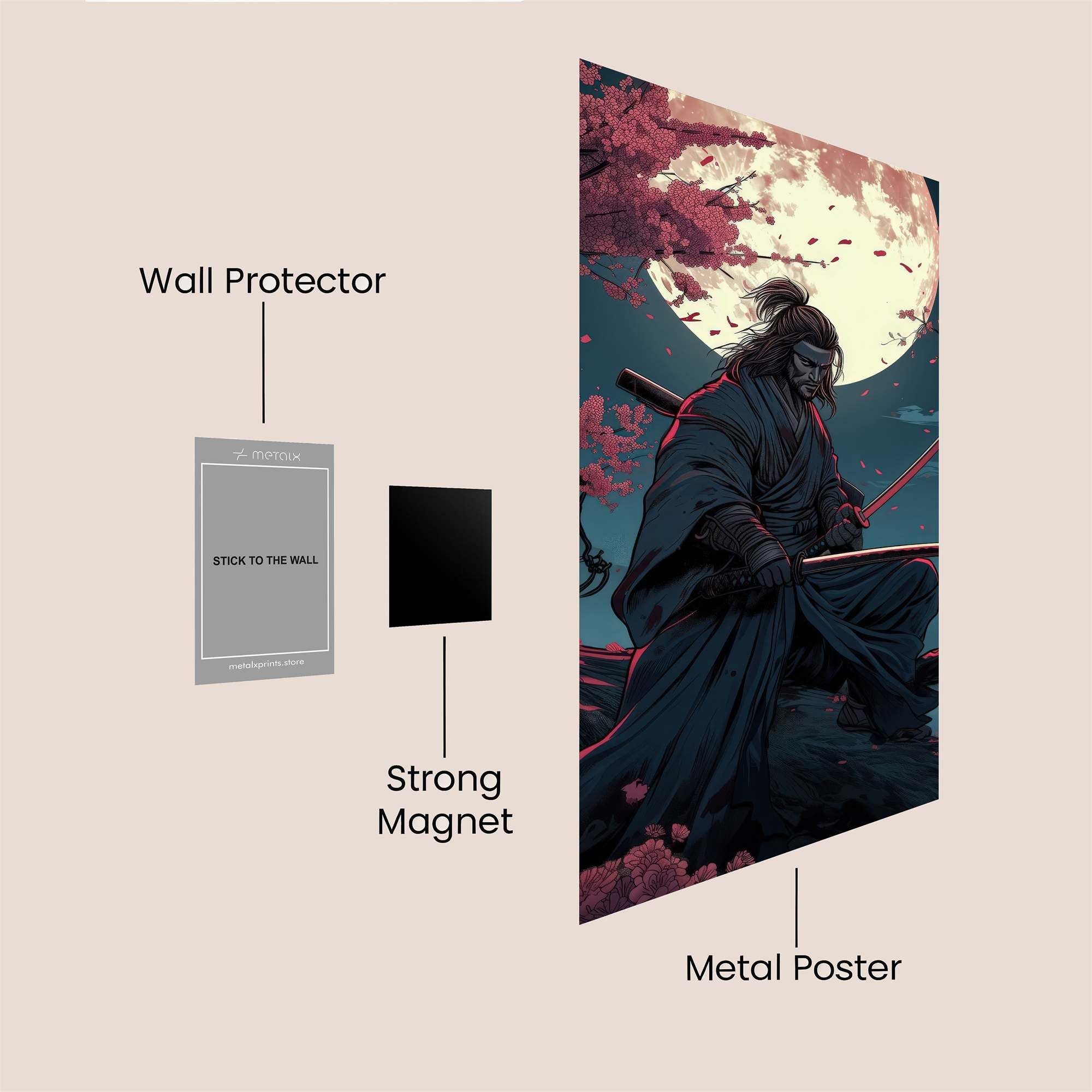 Samurai Serenity Safe Wall Magnetic / M