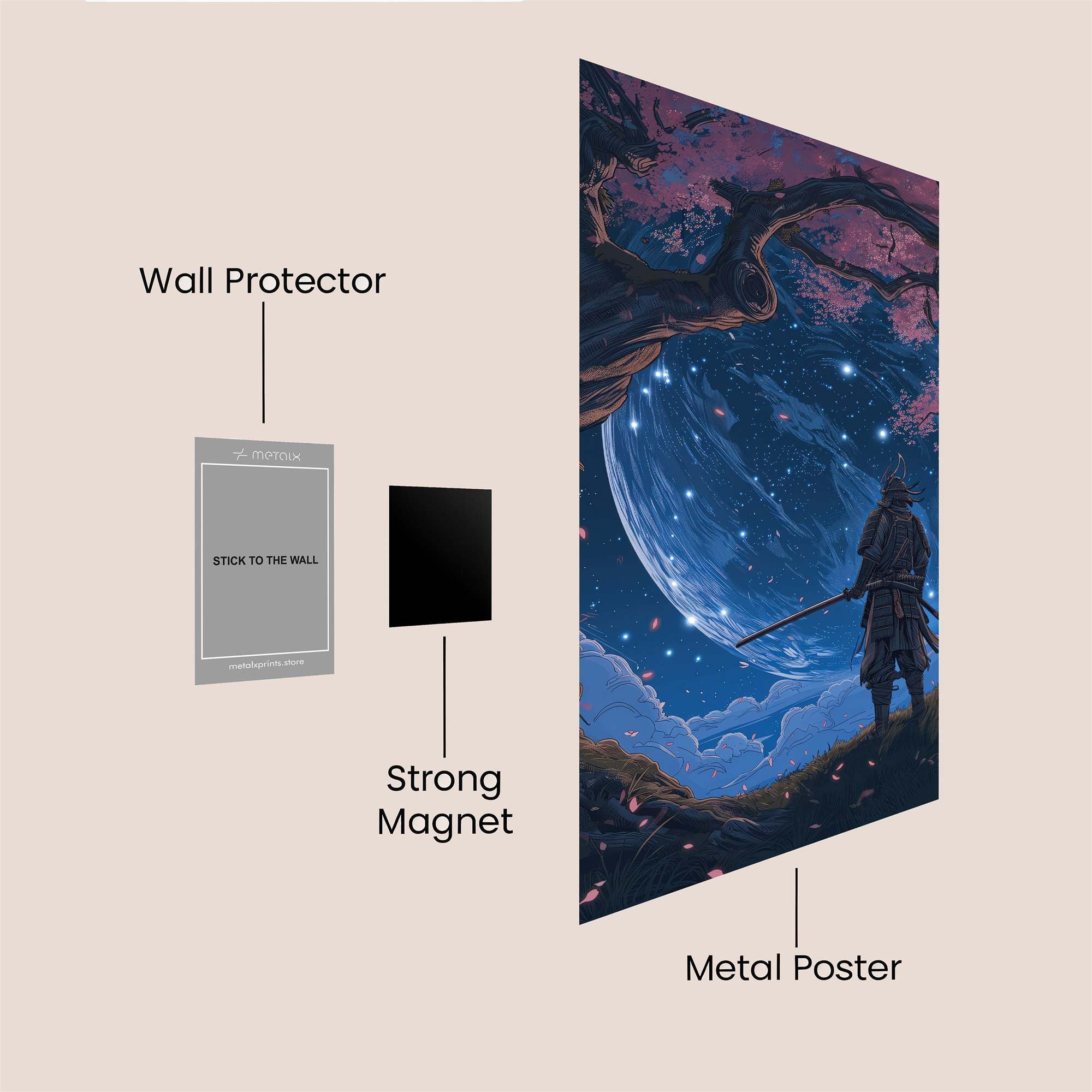 Samurai Serenity Safe Wall Magnetic / M