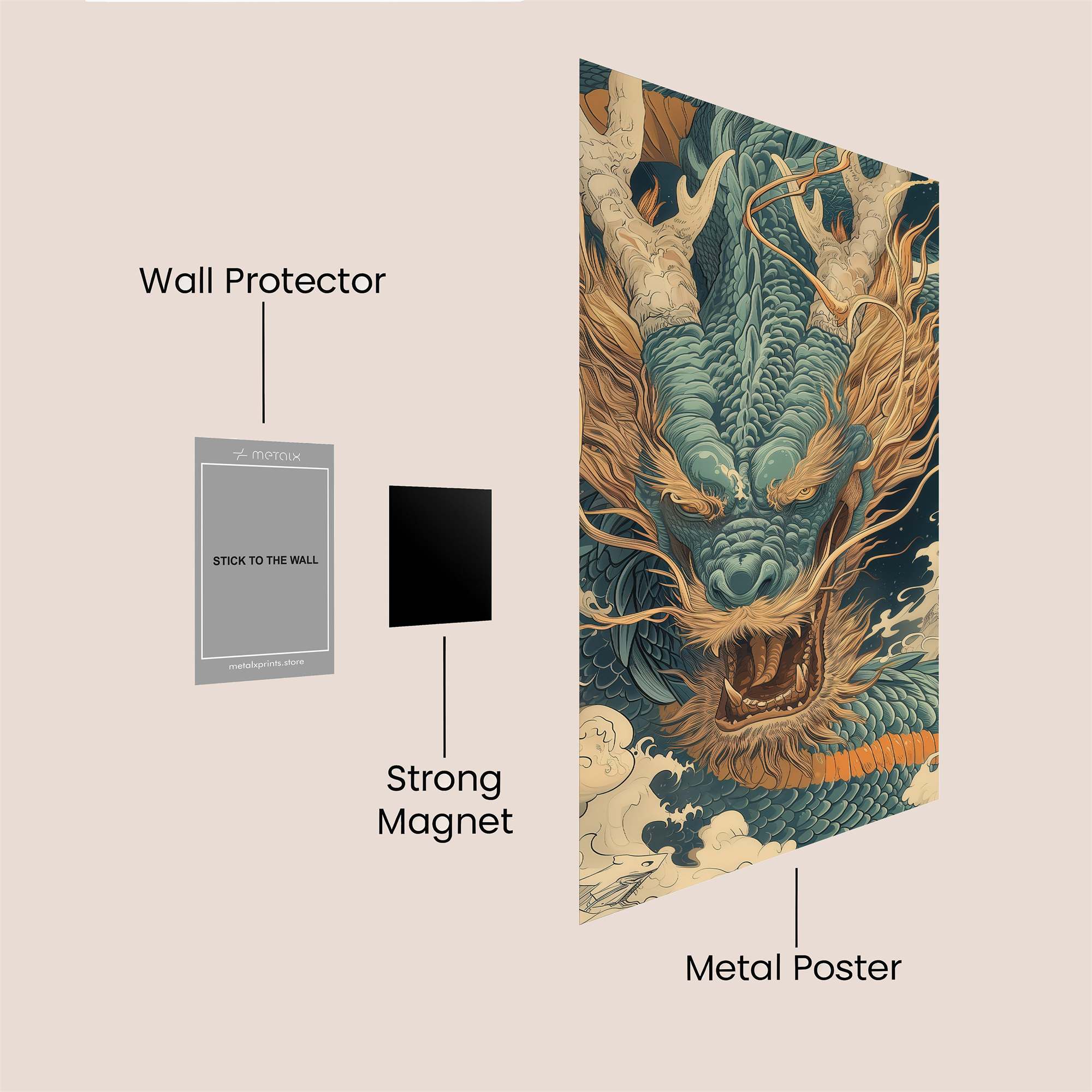 Dragon Majesty Safe Wall Magnetic / M