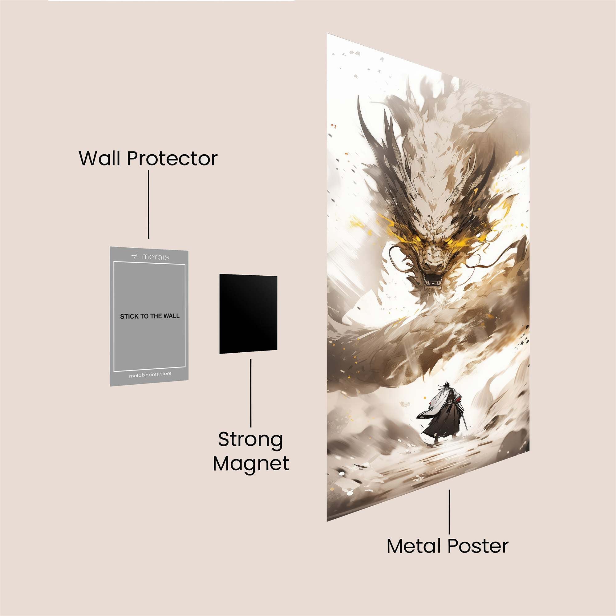 Dragon Fury Safe Wall Magnetic / M