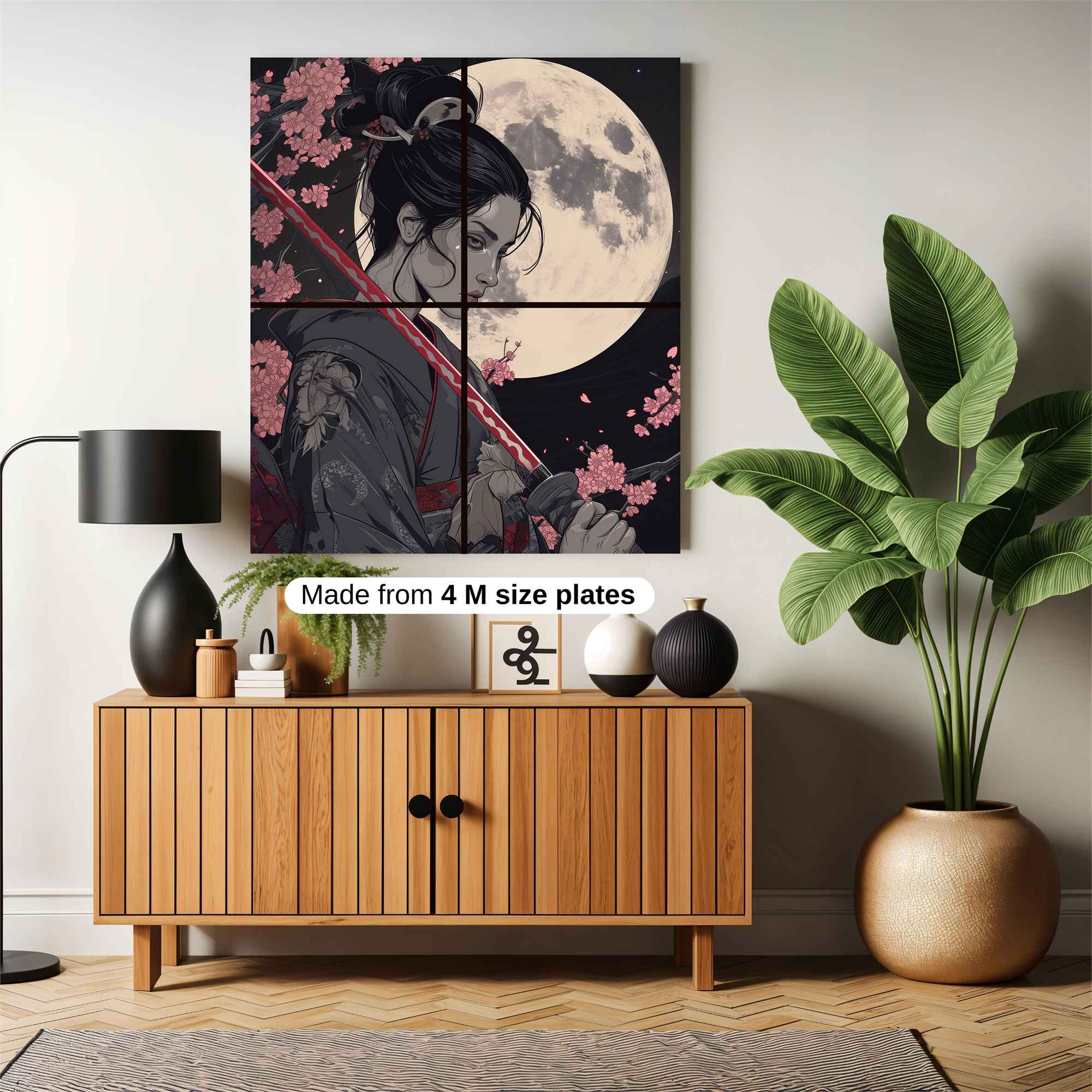 Moonlit Warrior Safe Wall Magnetic / M