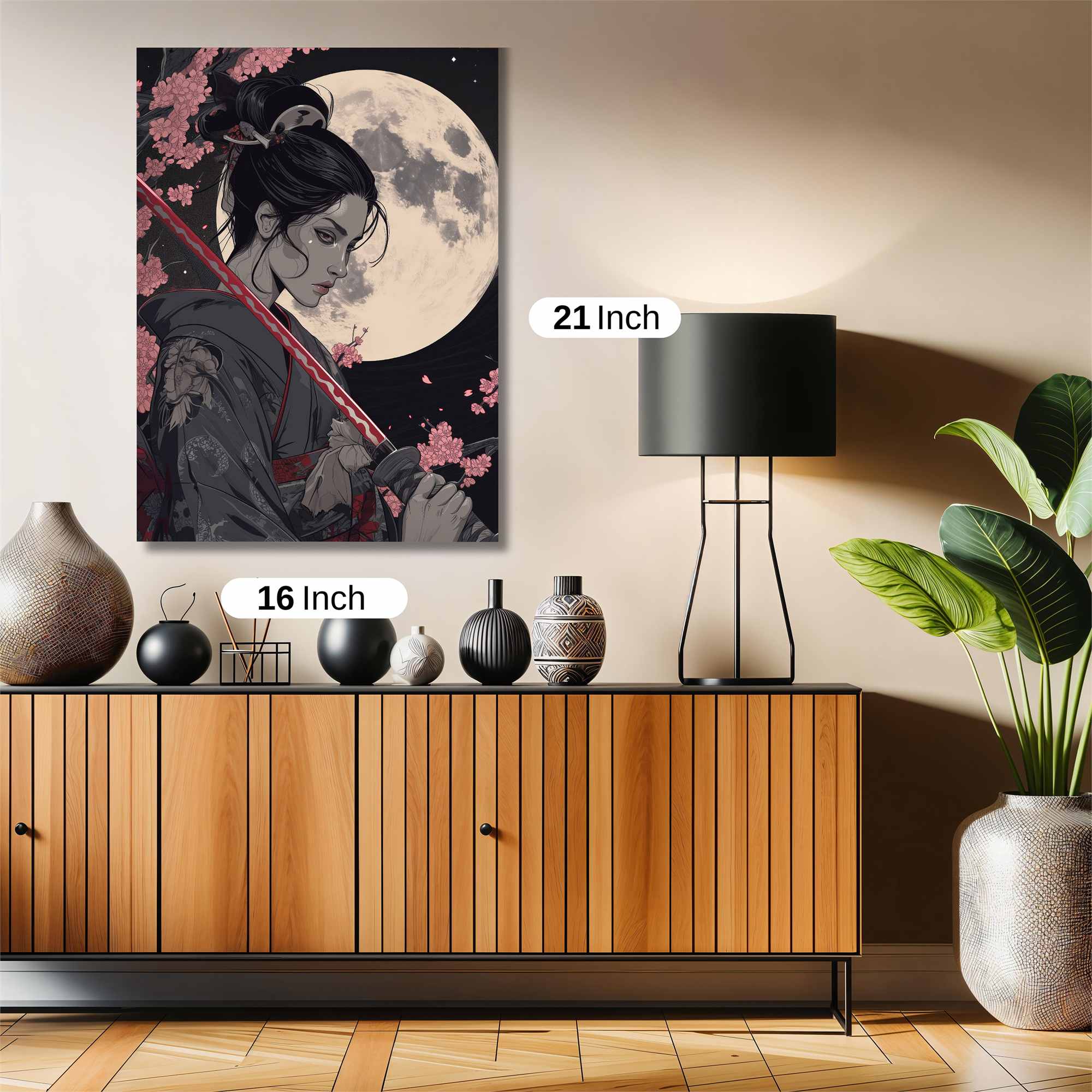 Moonlit Warrior Safe Wall Magnetic / M