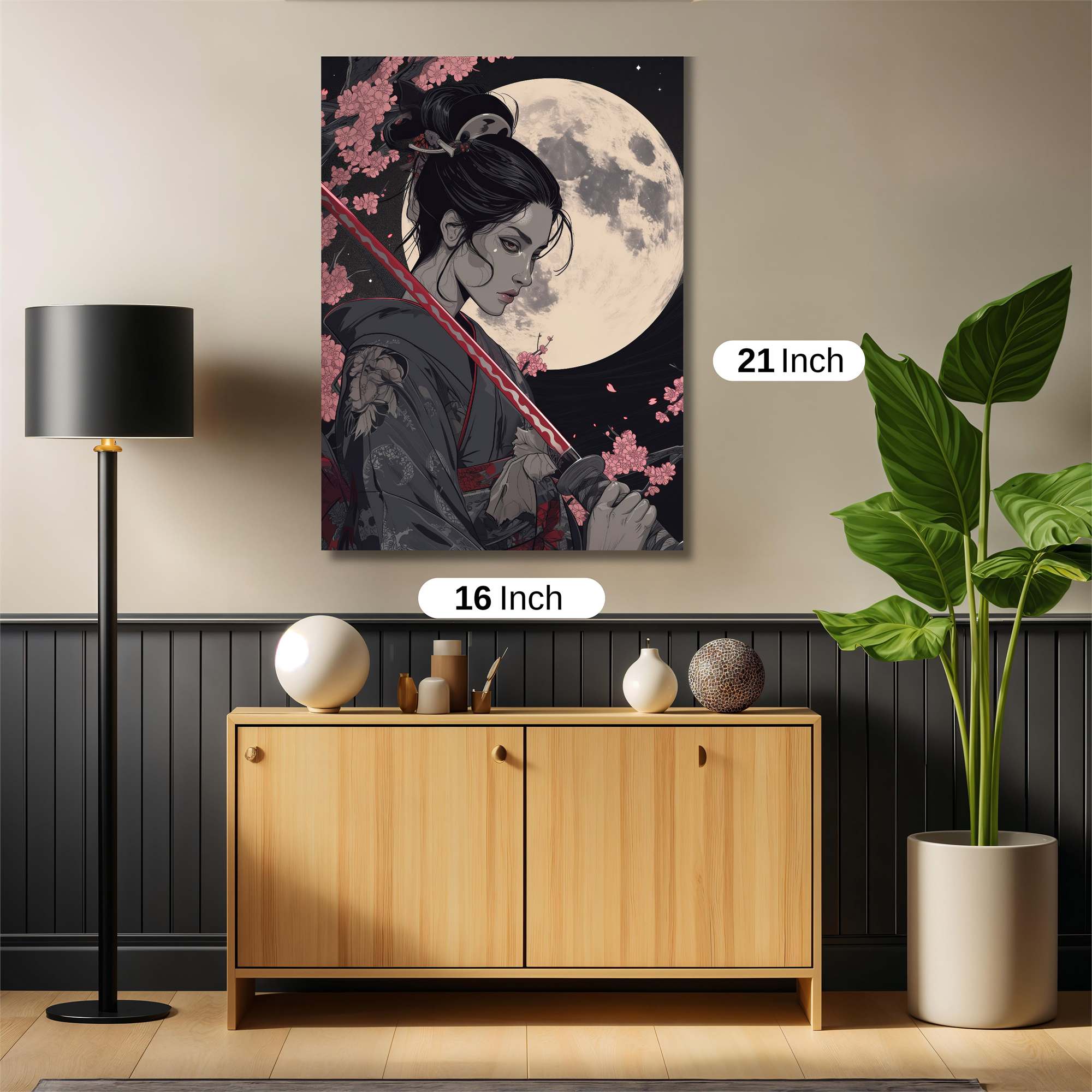 Moonlit Warrior Safe Wall Magnetic / M