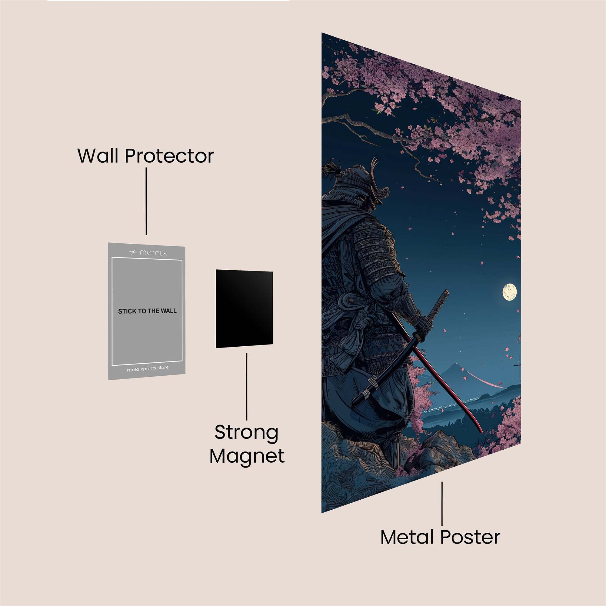 Samurai Serenity Safe Wall Magnetic / M
