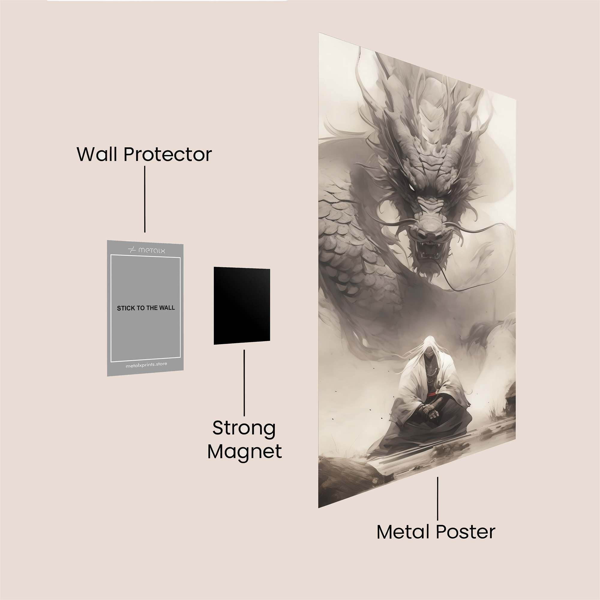 Dragon Serenity Safe Wall Magnetic / M