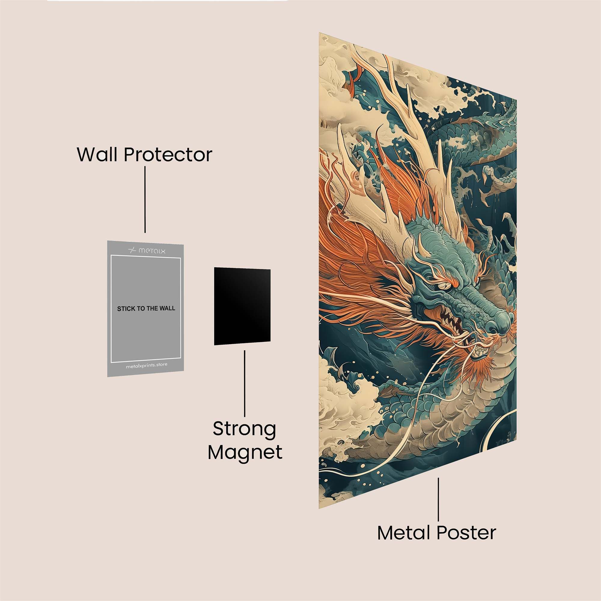 Dragon Majesty Safe Wall Magnetic / M
