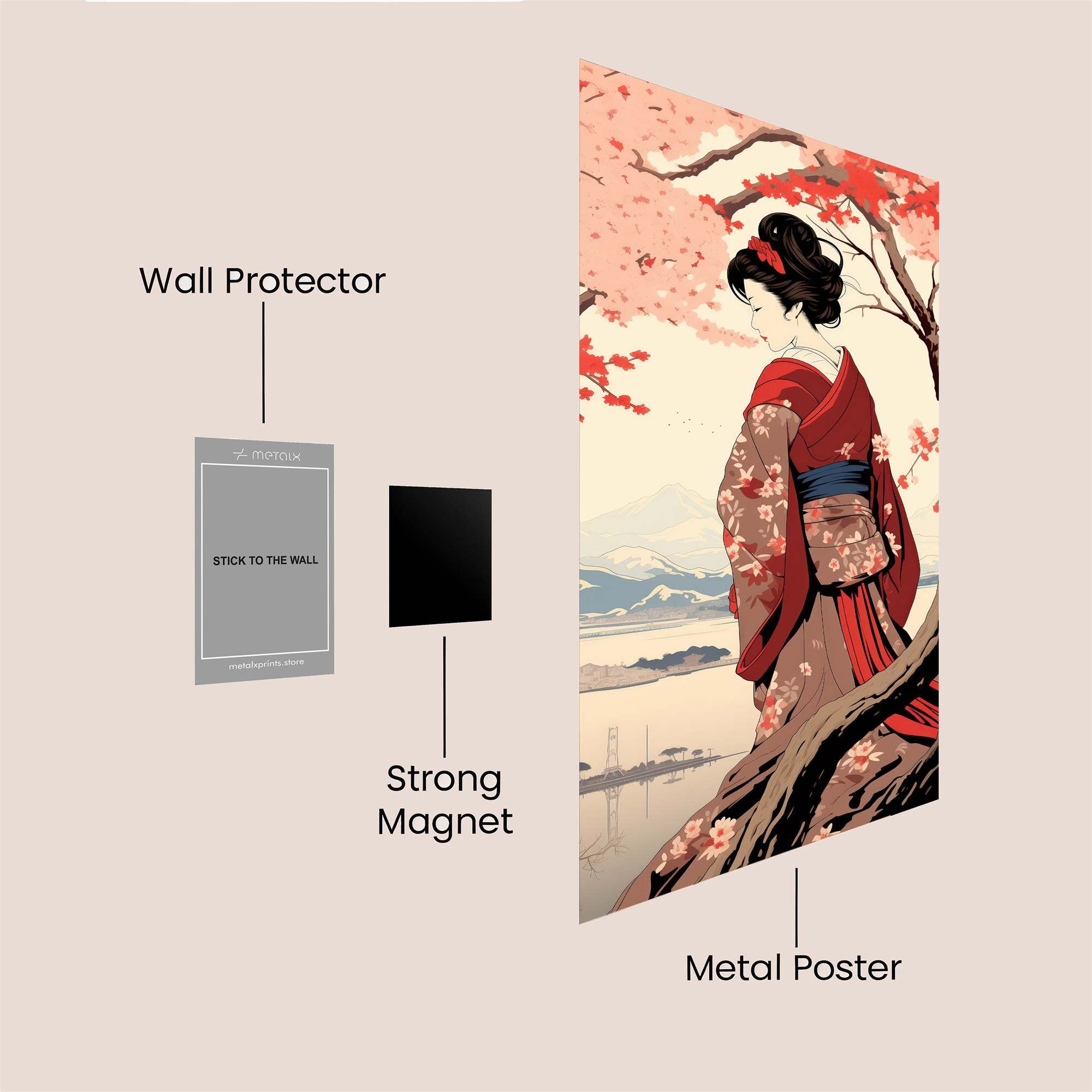 Geisha Serenity Safe Wall Magnetic / M