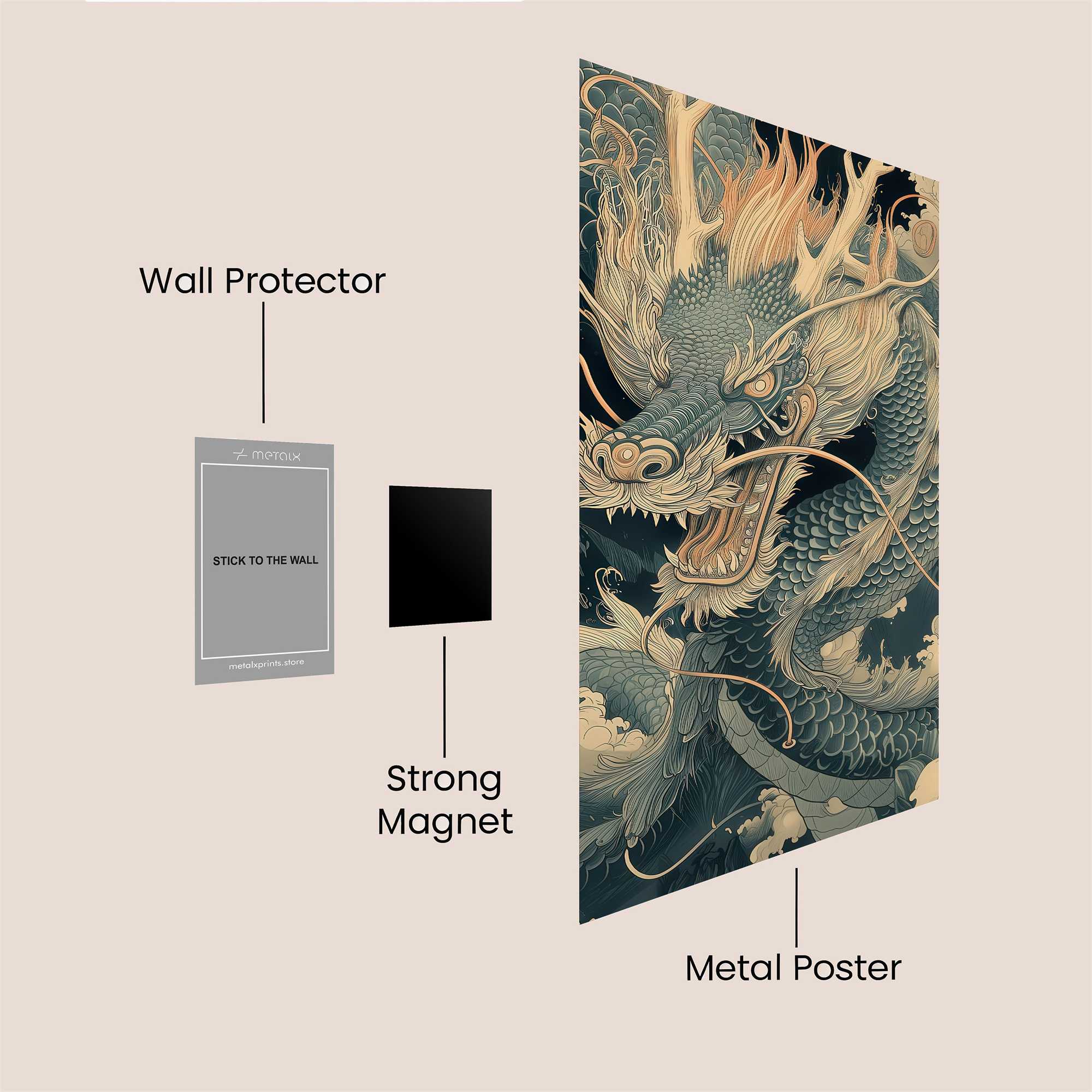 Dragon Majesty Safe Wall Magnetic / M