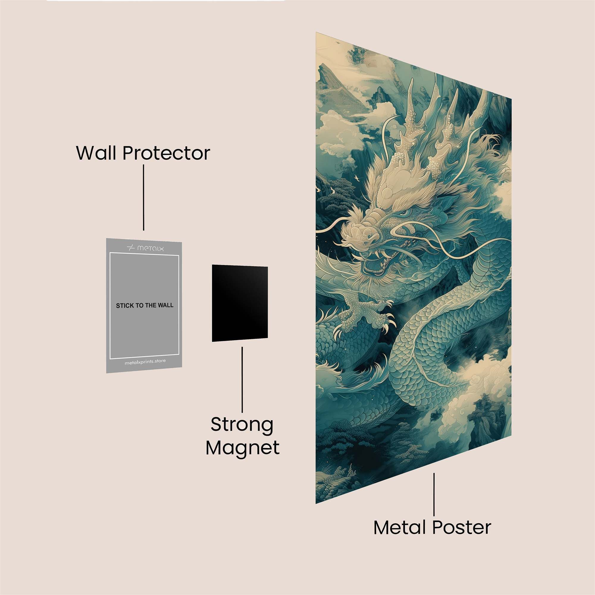 Azure Majesty Safe Wall Magnetic / M