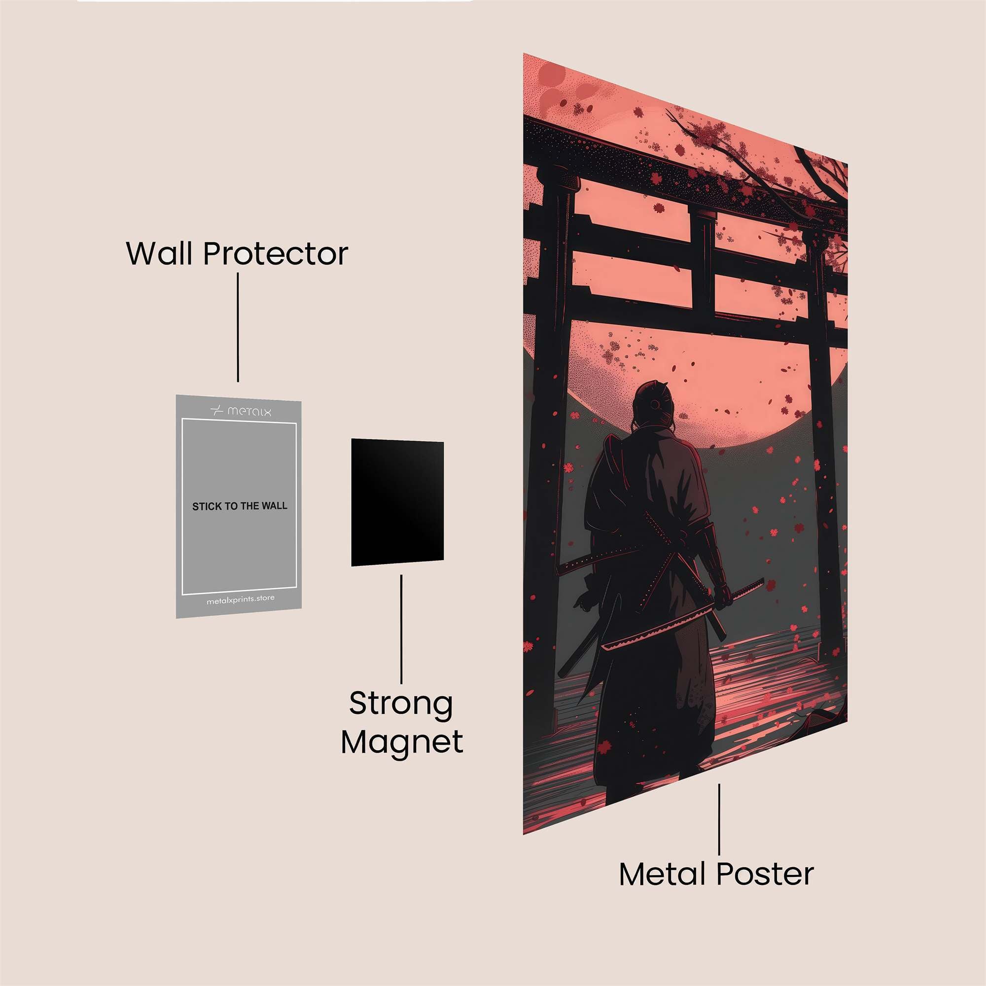 Samurai Serenity Safe Wall Magnetic / M