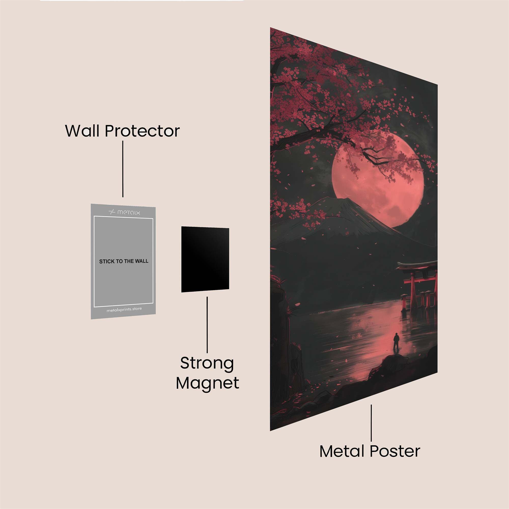 Moonlit Serenity Safe Wall Magnetic / M