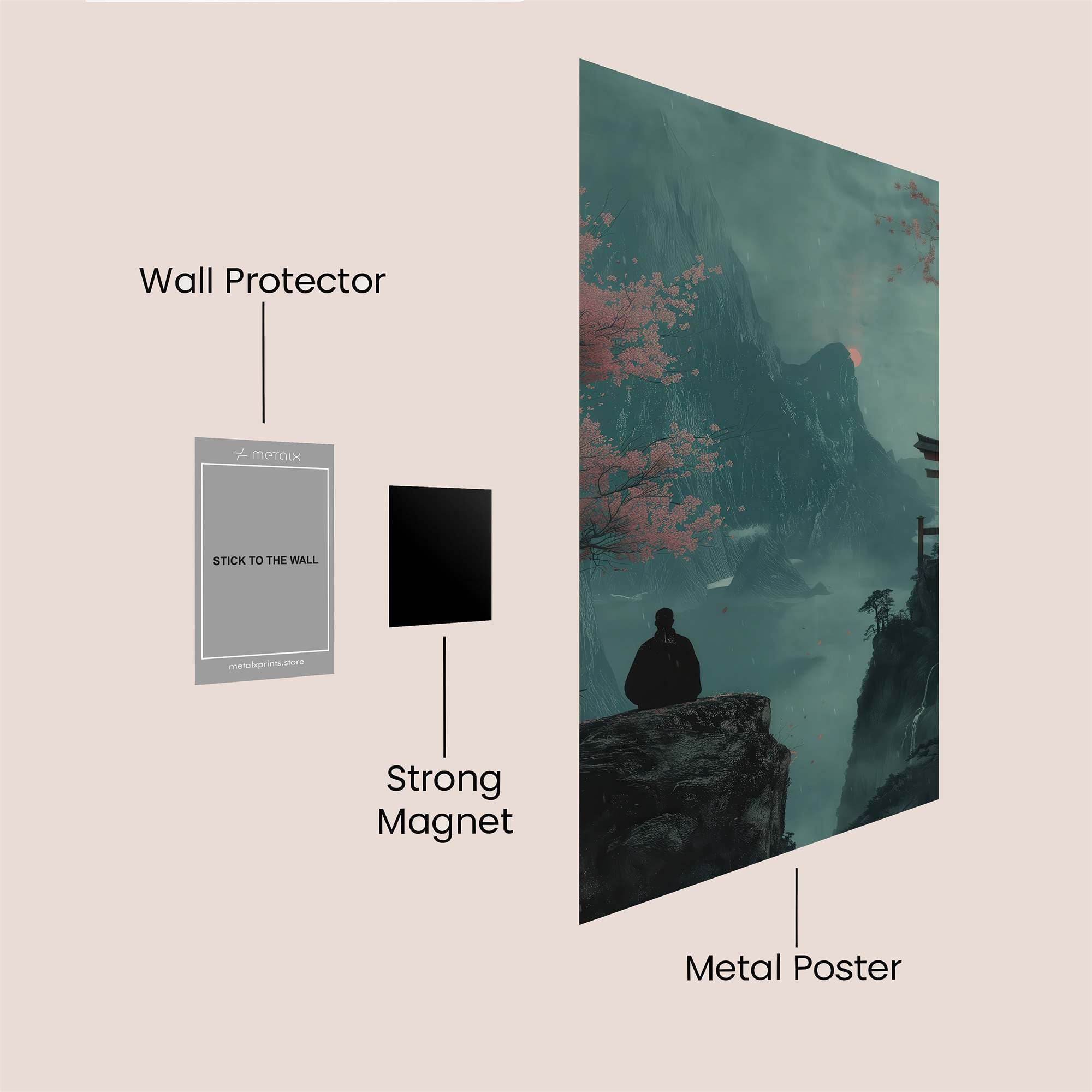 Monk Serenity Safe Wall Magnetic / M