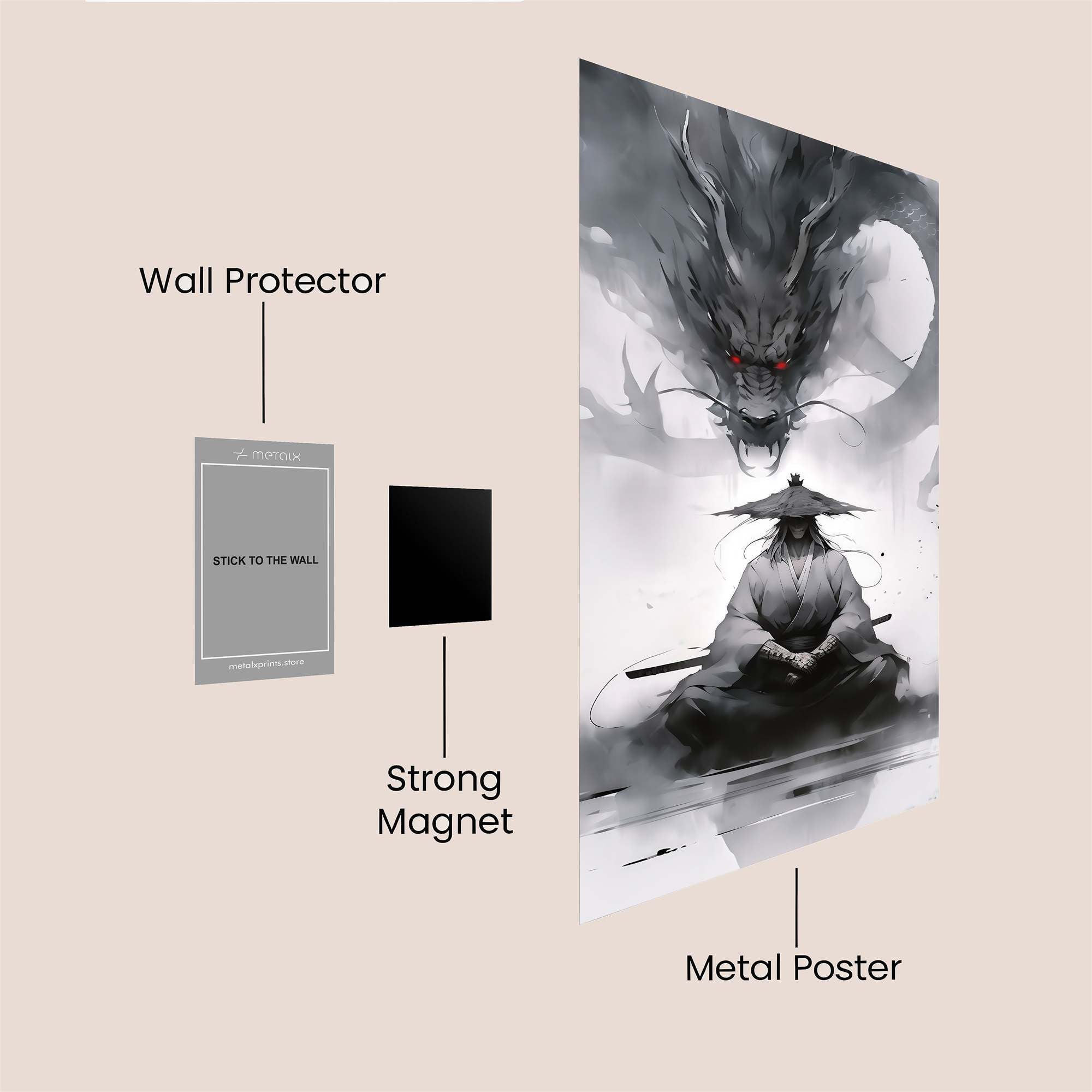 Dragon Serenity Safe Wall Magnetic / M