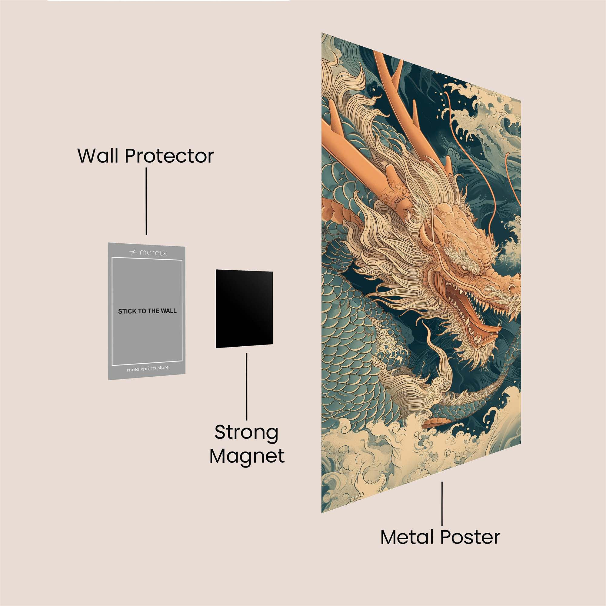 Dragon Serenity Safe Wall Magnetic / M