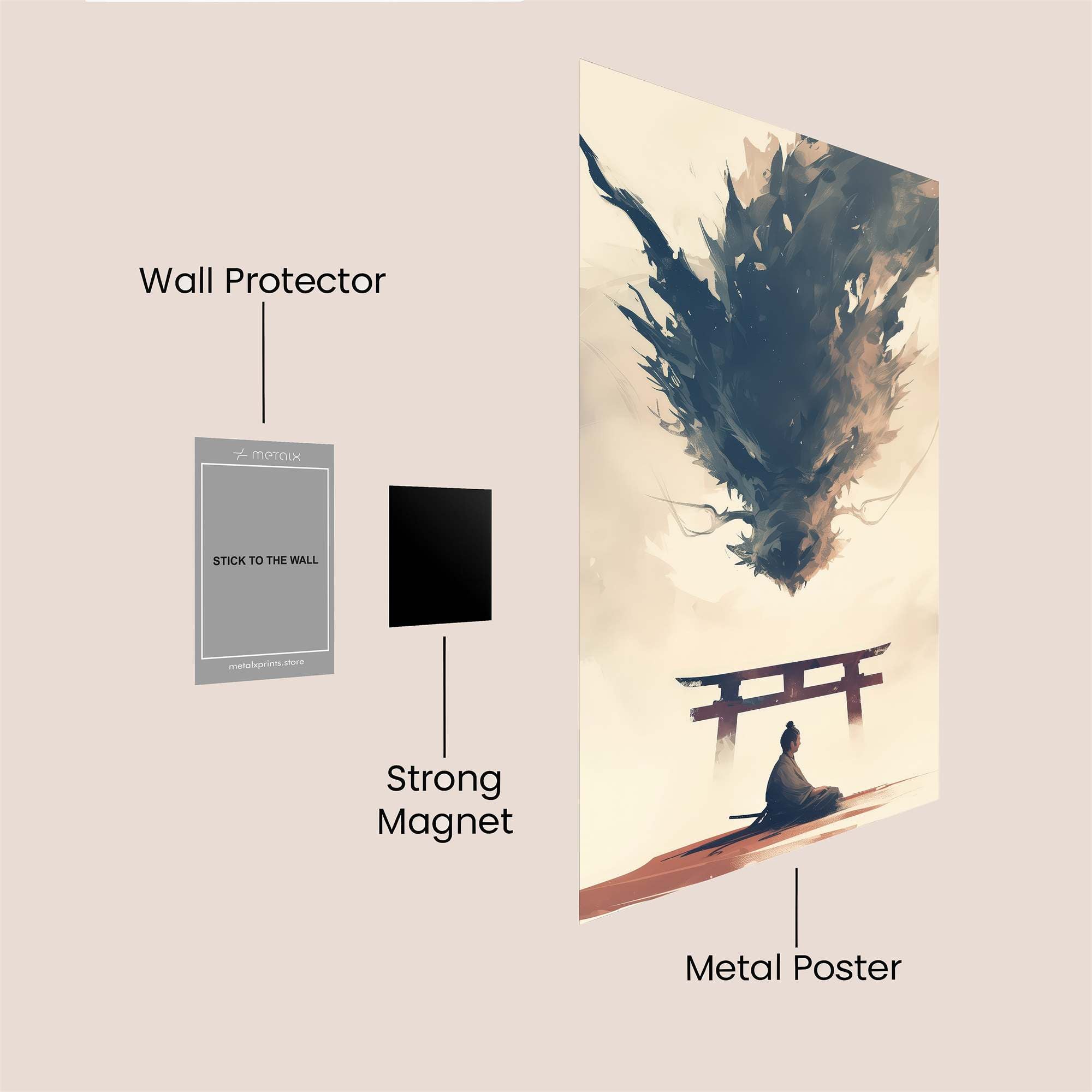 Samurai Serenity Safe Wall Magnetic / M