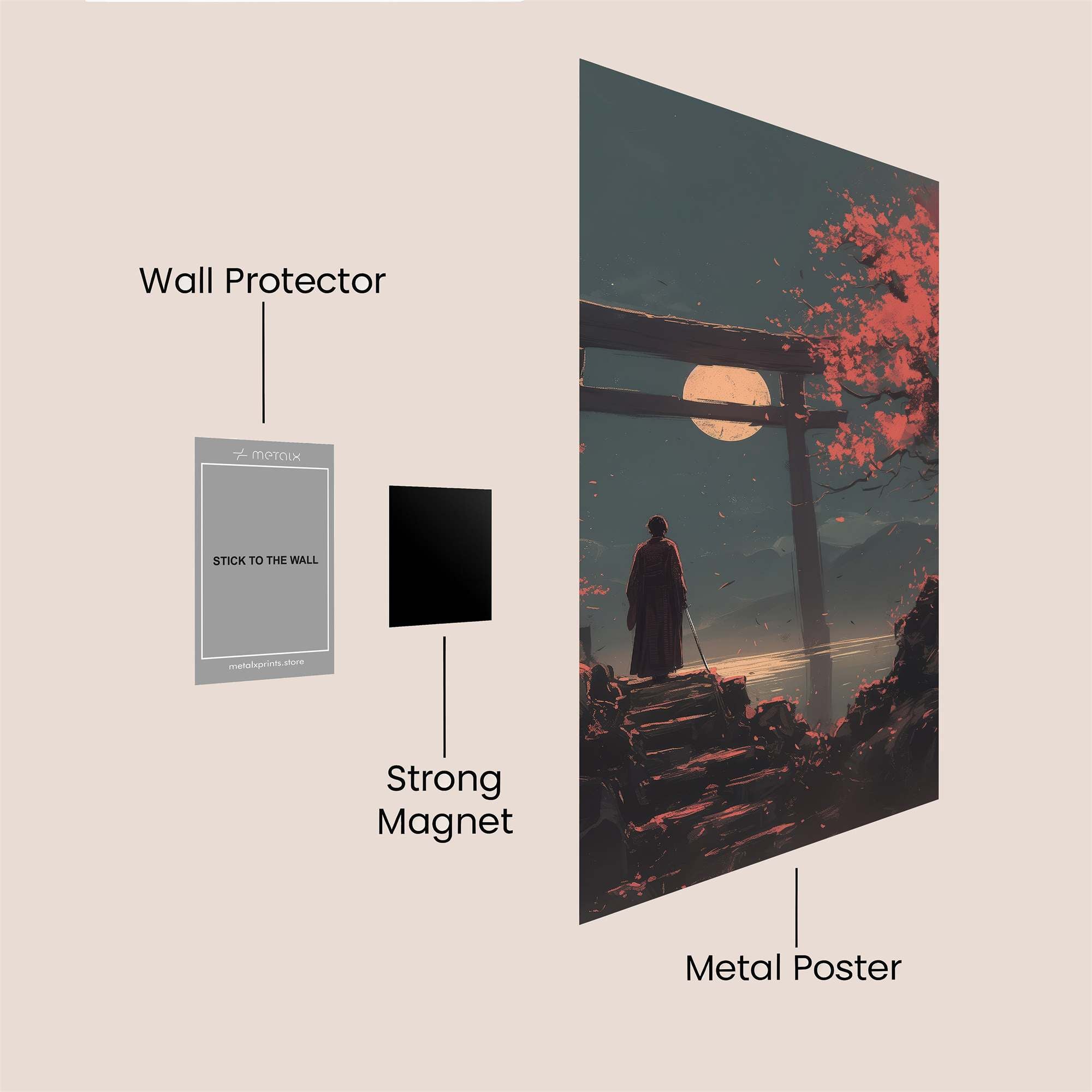 Monk Serenity Safe Wall Magnetic / M