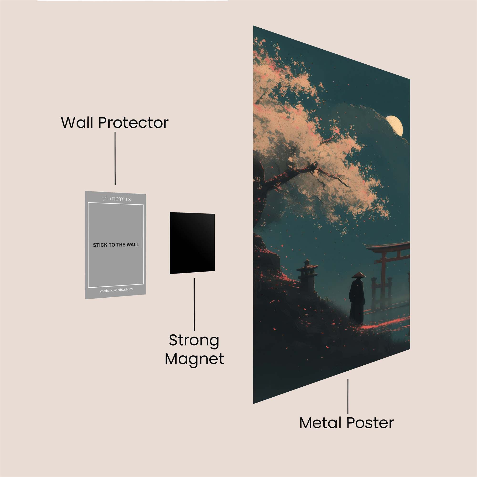 Moonlit Serenity Safe Wall Magnetic / M