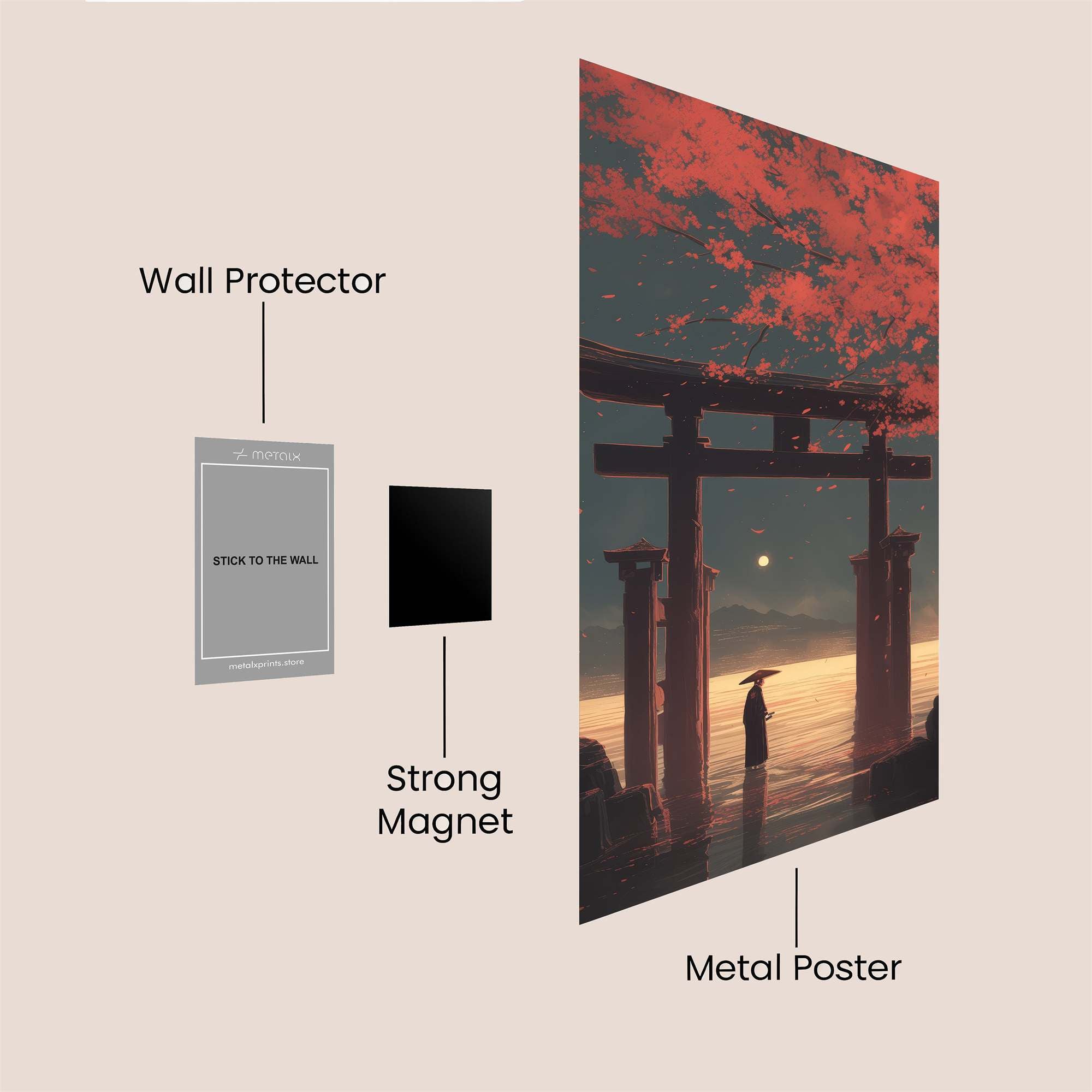 Moonlit Serenity Safe Wall Magnetic / M