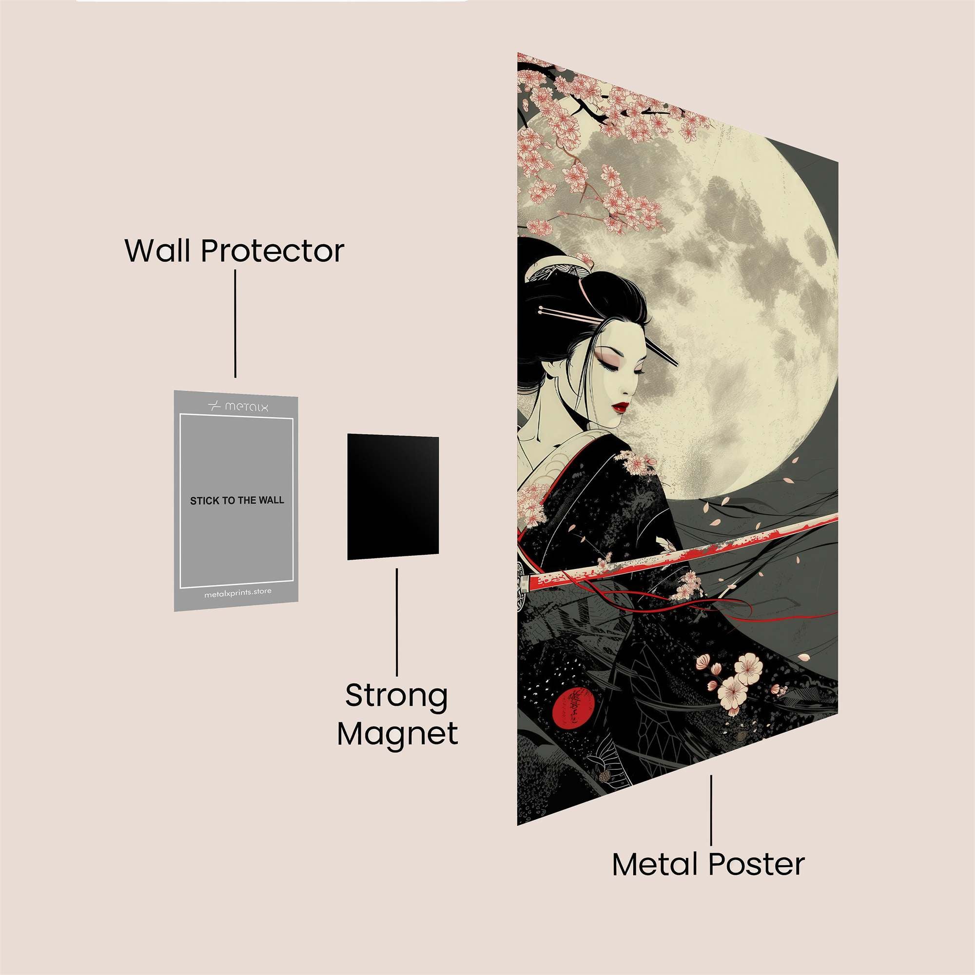Geisha Serenity Safe Wall Magnetic / M