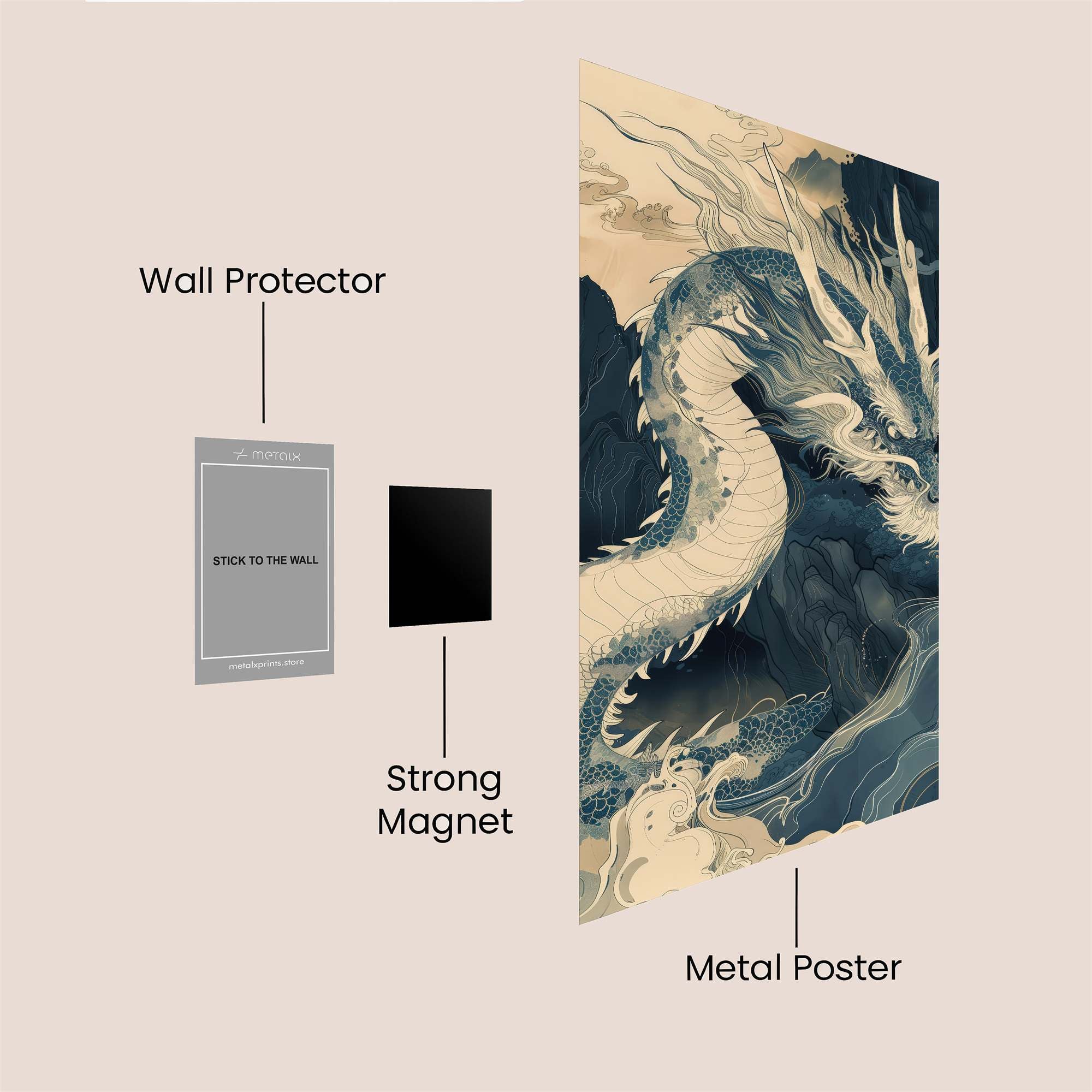 Dragon Serenity Safe Wall Magnetic / M